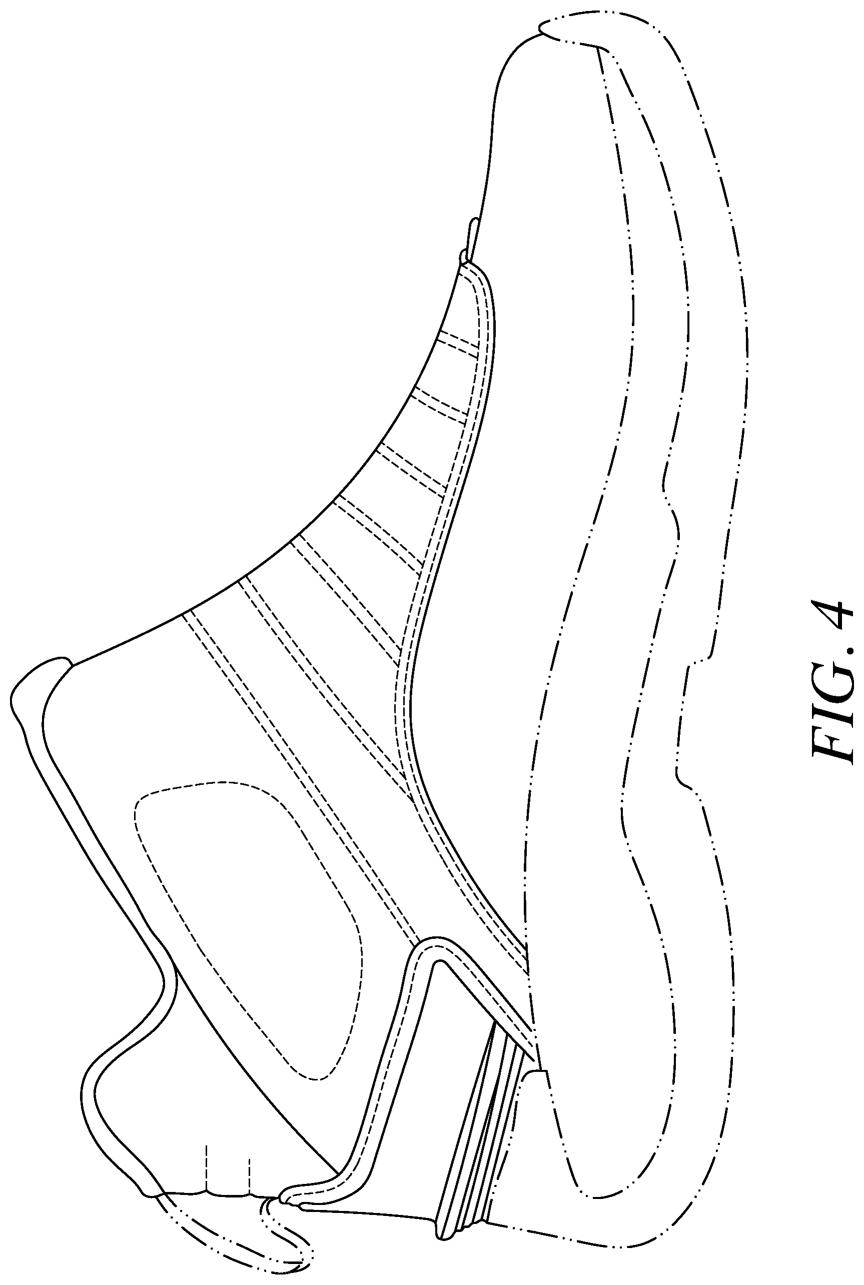 Patent USD1043086 Figure 4 – Footwear upper