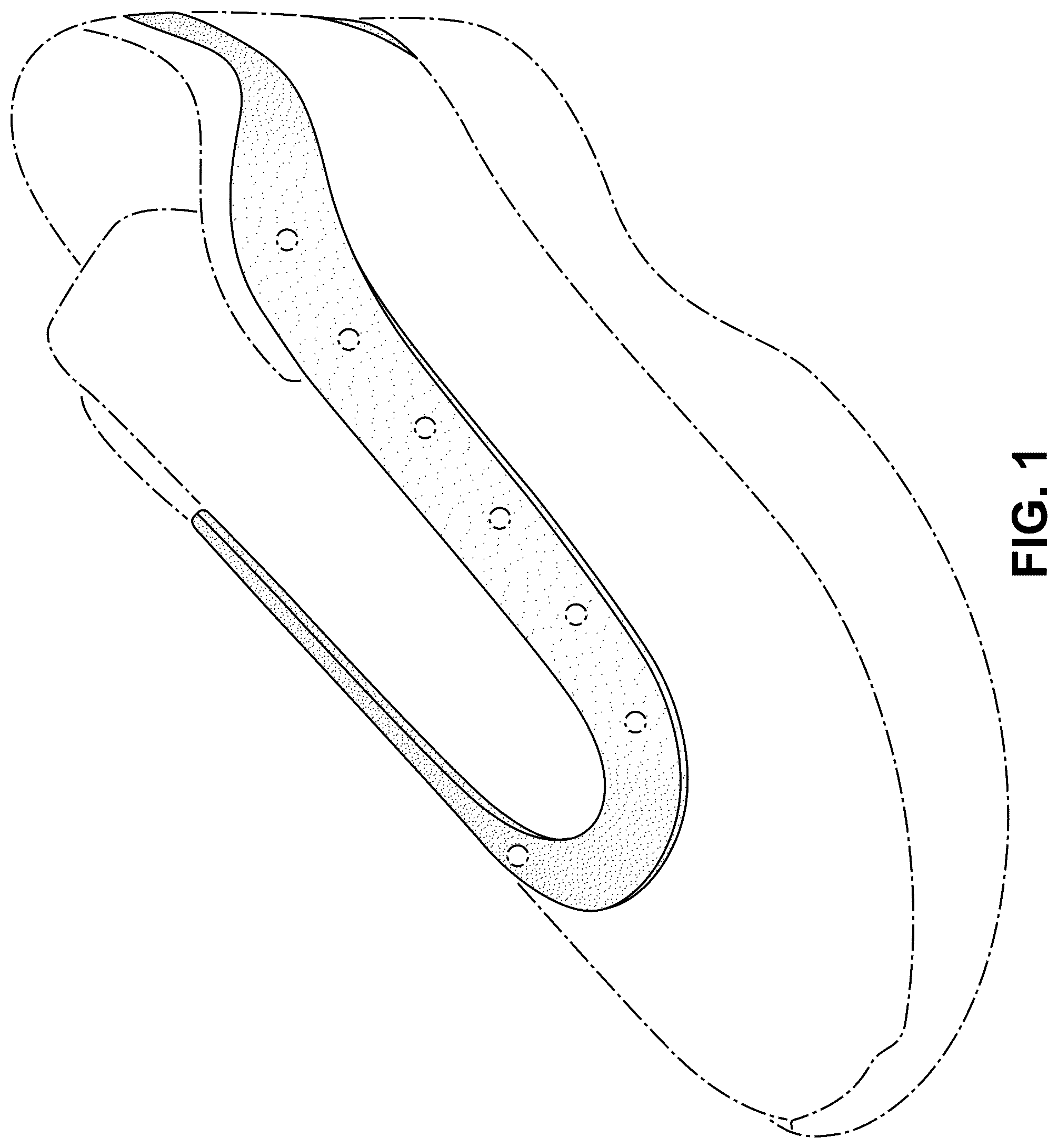 Patent USD1043088 Figure 1 – Shoe