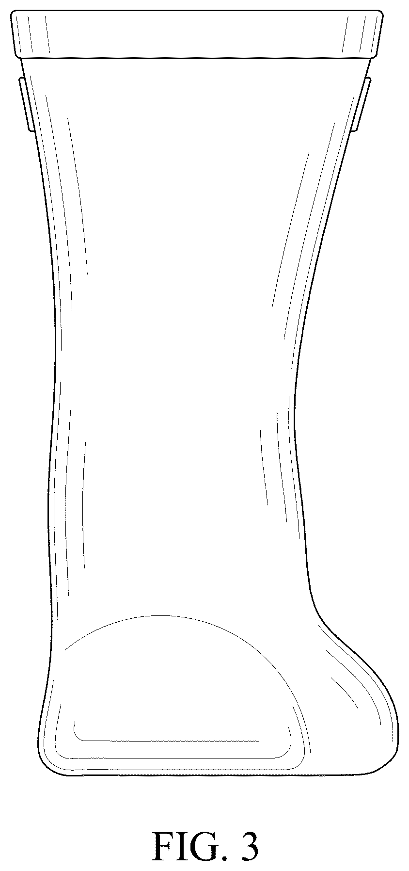 Patent USD1043092 Figure 3 – Sock