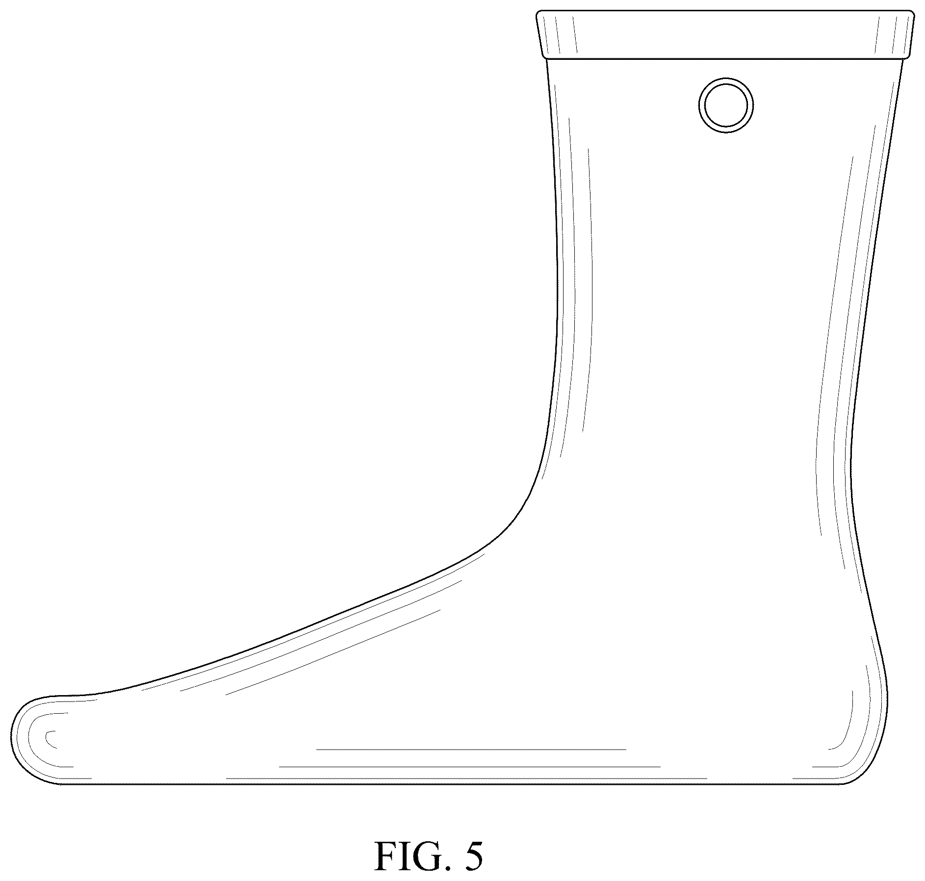 Patent USD1043092 Figure 5 – Sock