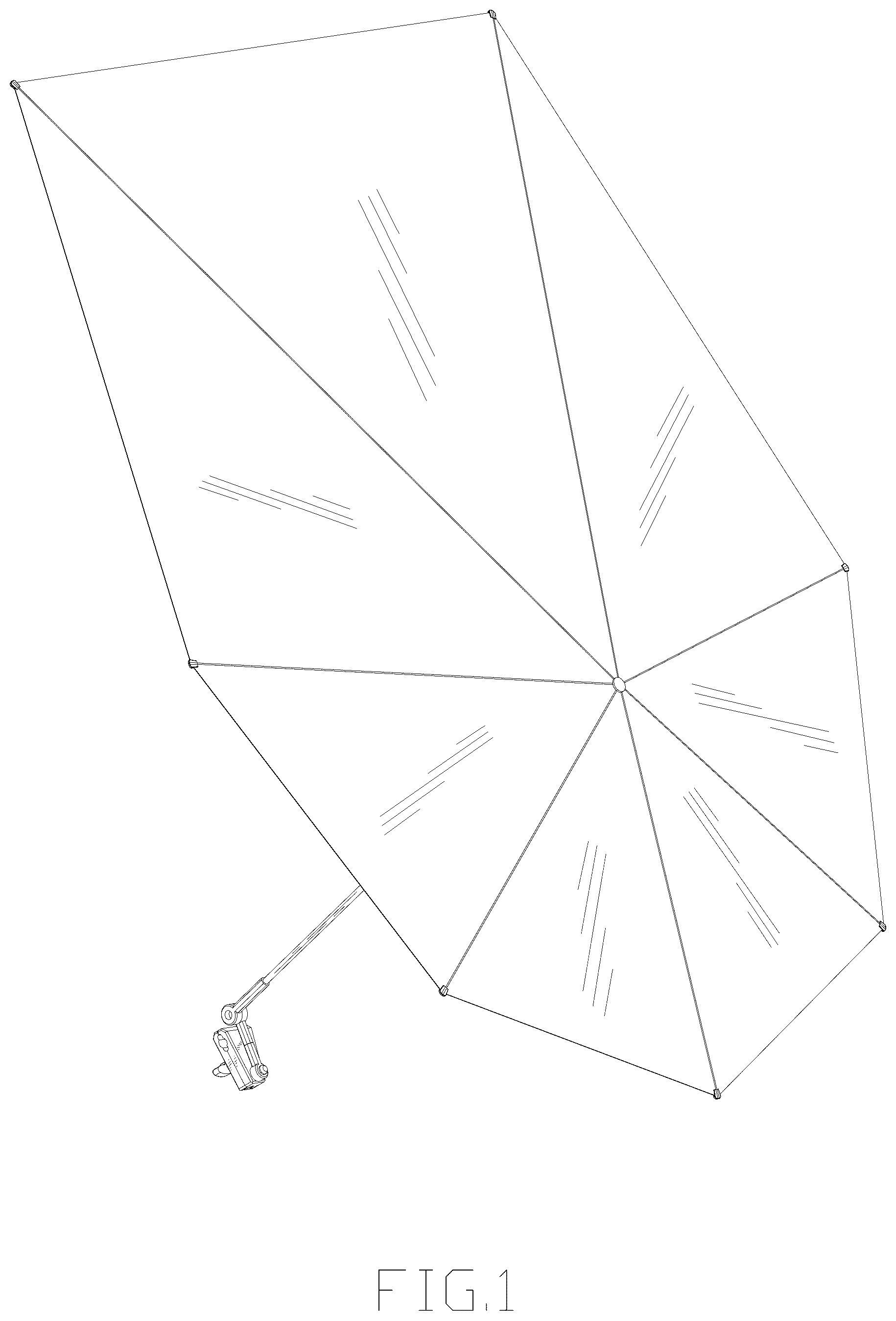 Patent USD1043093 Figure 1 – Umbrella