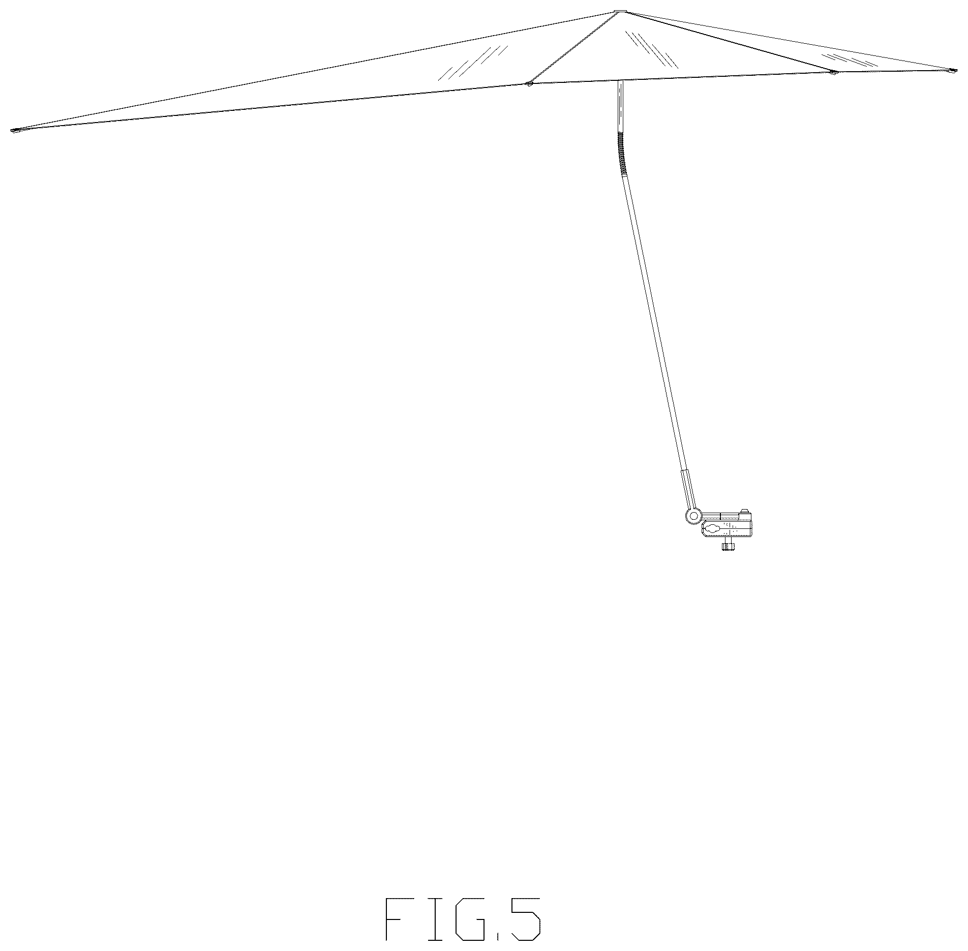 Patent USD1043093 Figure 5 – Umbrella