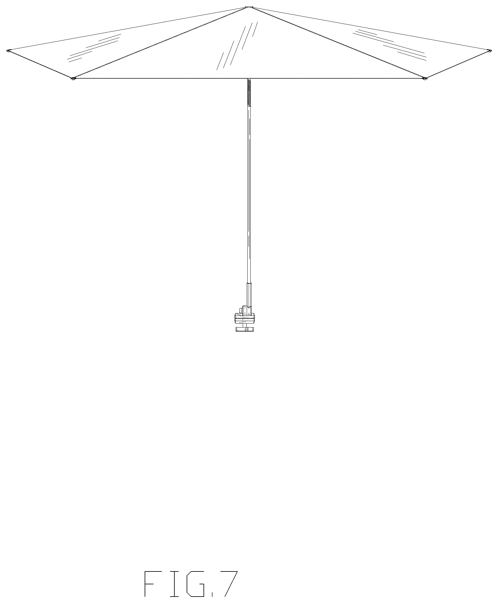 Patent USD1043093 Figure 7 – Umbrella