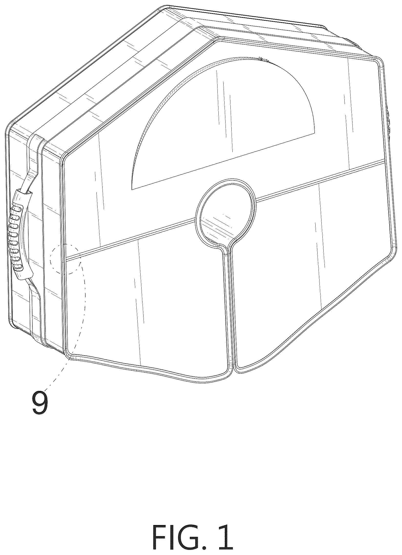 Patent USD1043096 Figure 1 – Umbrella base