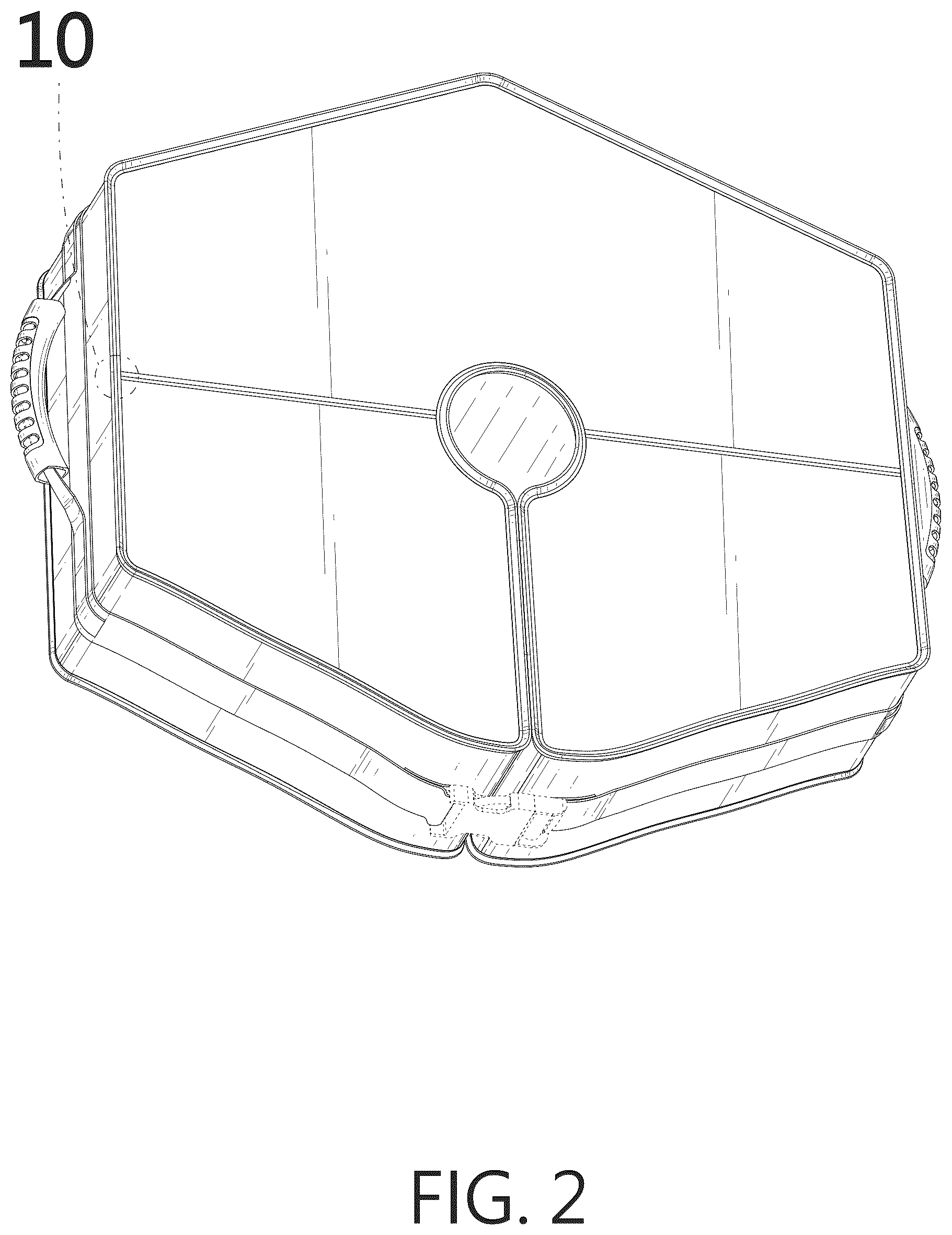 Patent USD1043096 Figure 2 – Umbrella base