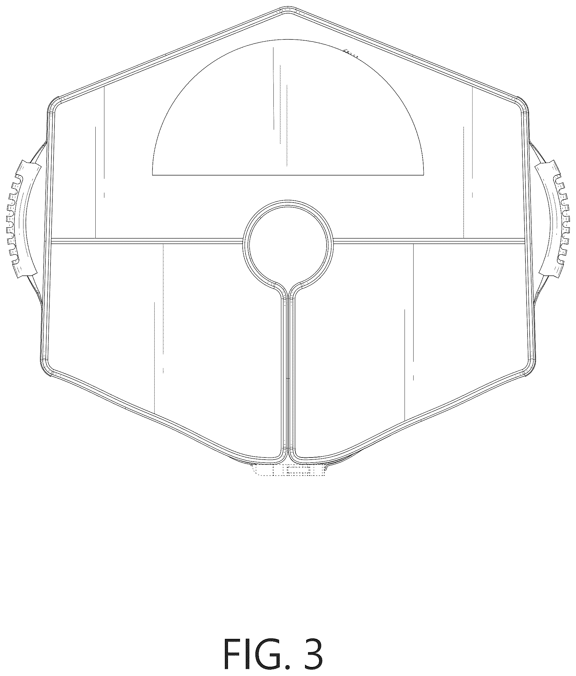 Patent USD1043096 Figure 3 – Umbrella base