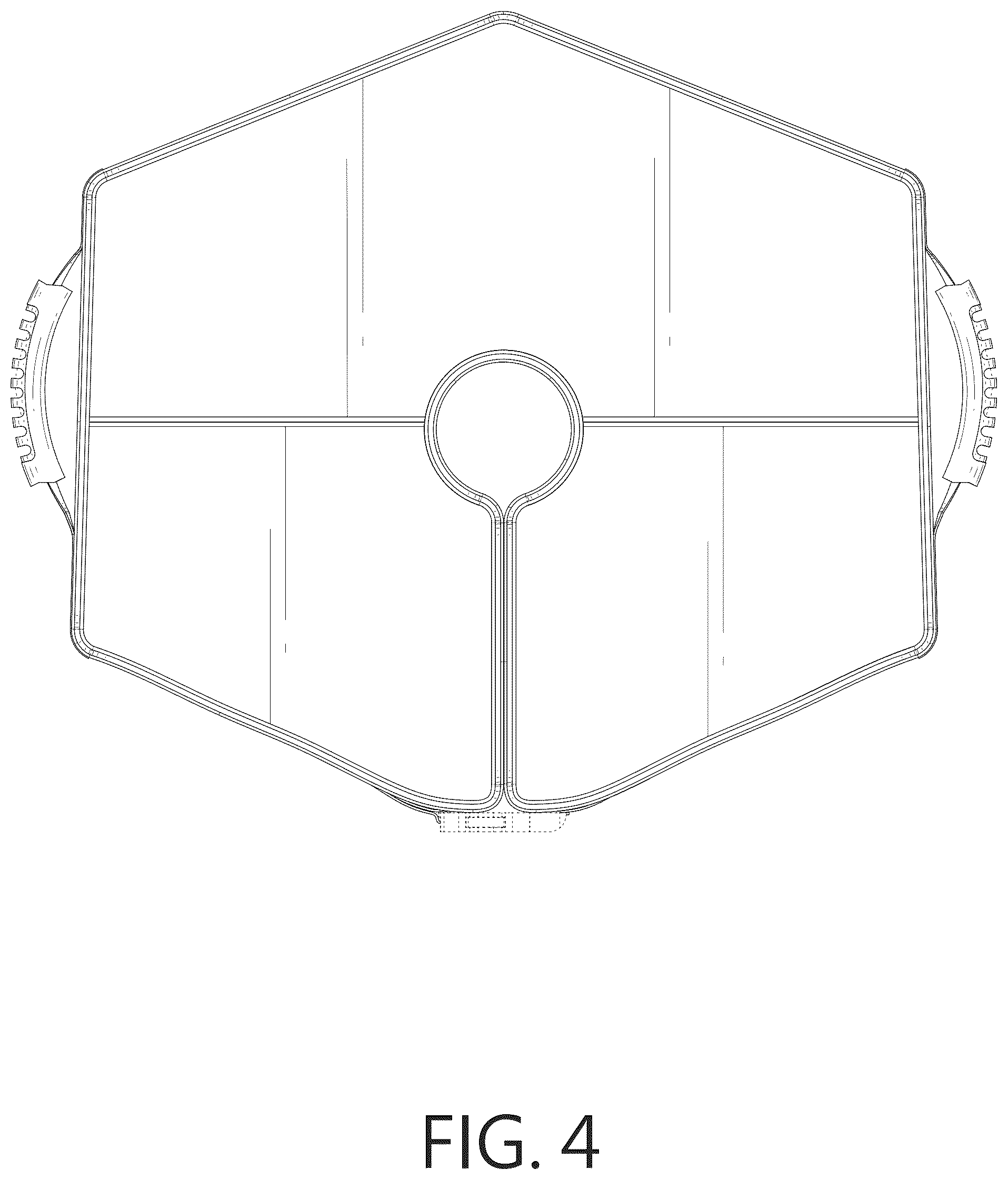 Patent USD1043096 Figure 4 – Umbrella base