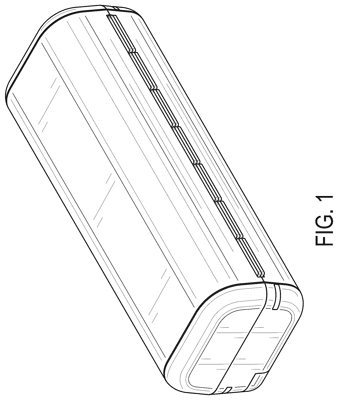 Patent USD1043098 Figure 1 – Medication container