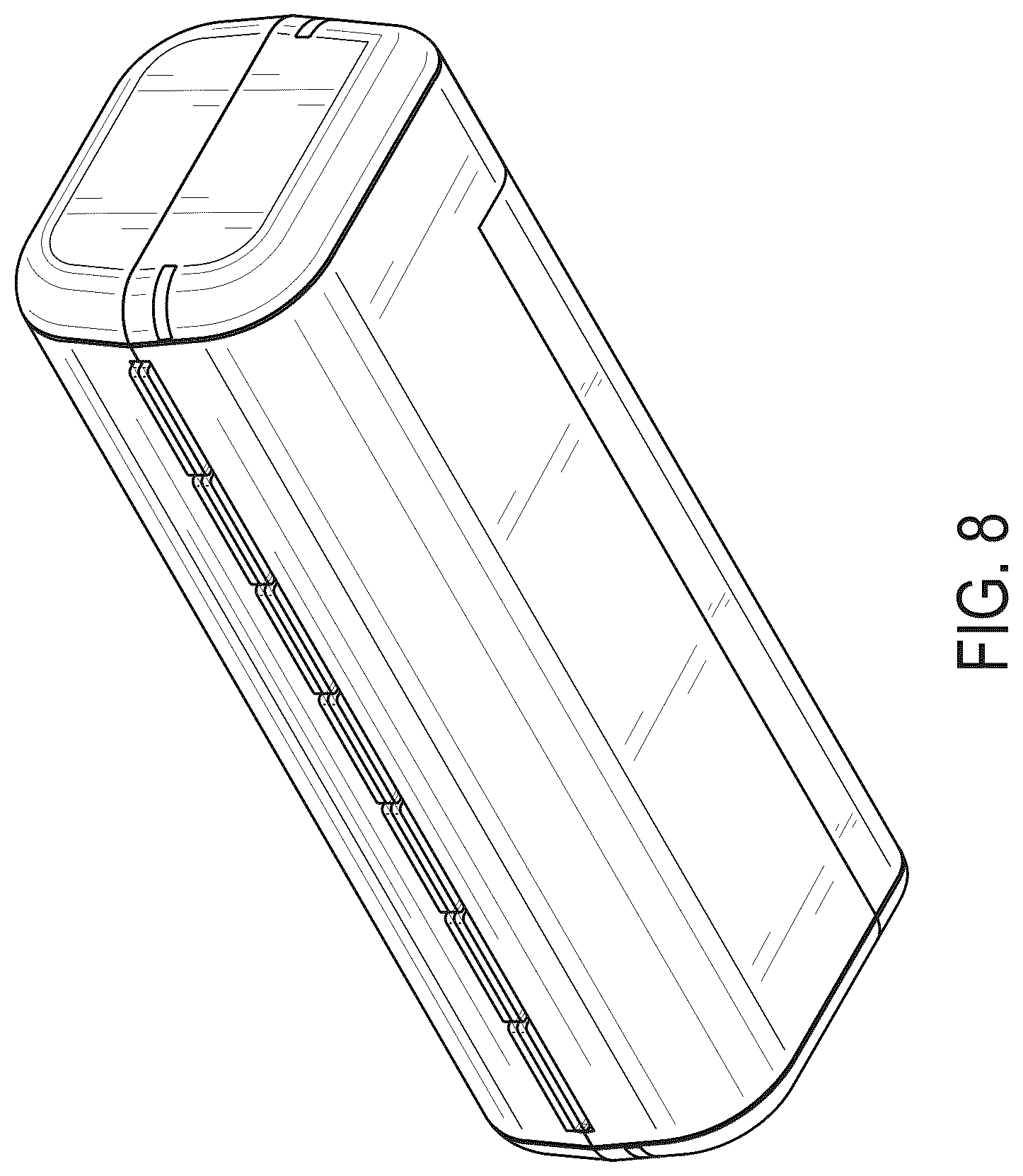 Patent USD1043098 Figure 7 – Medication container