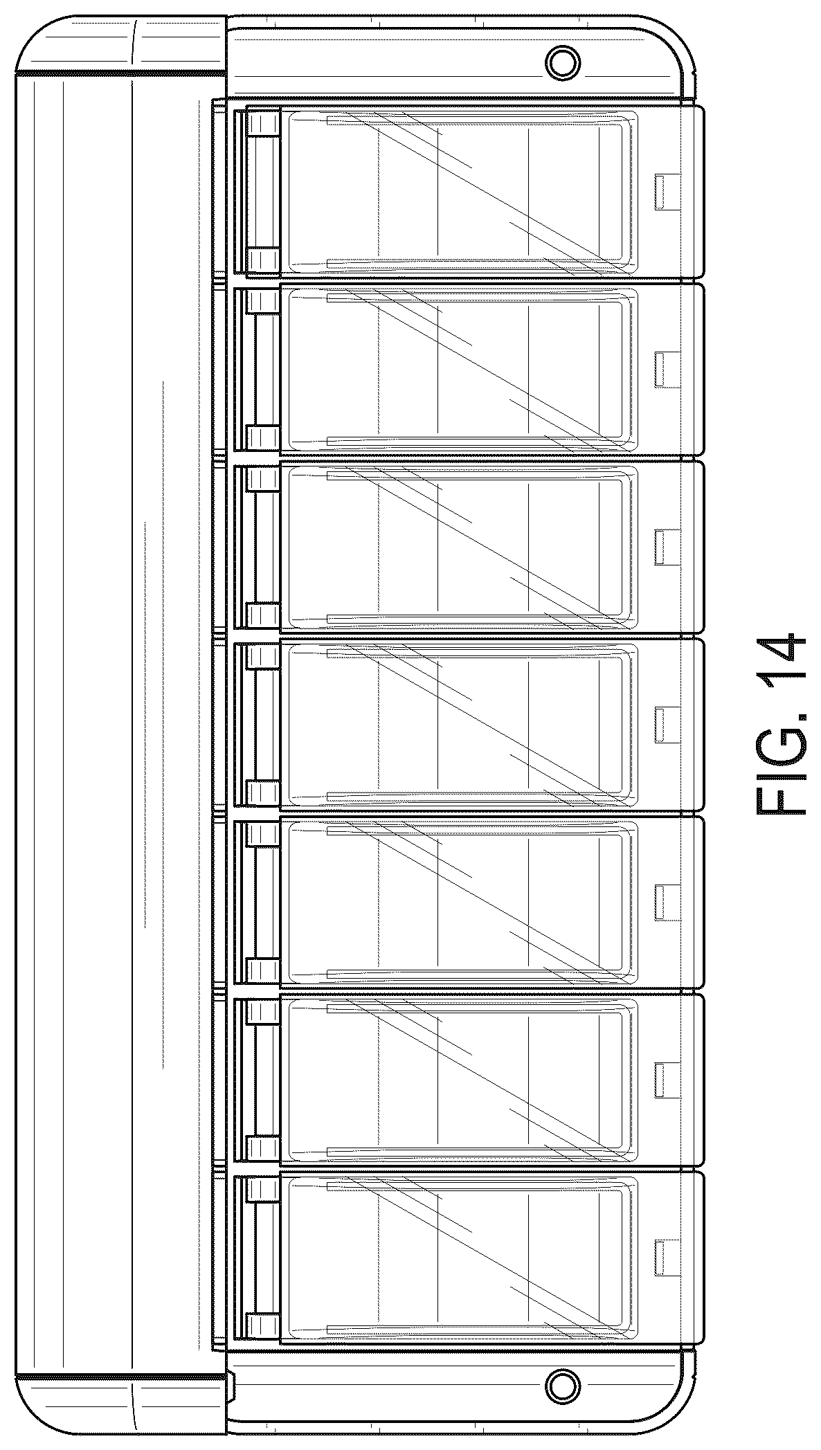 Patent USD1043098 Figure 12 – Medication container
