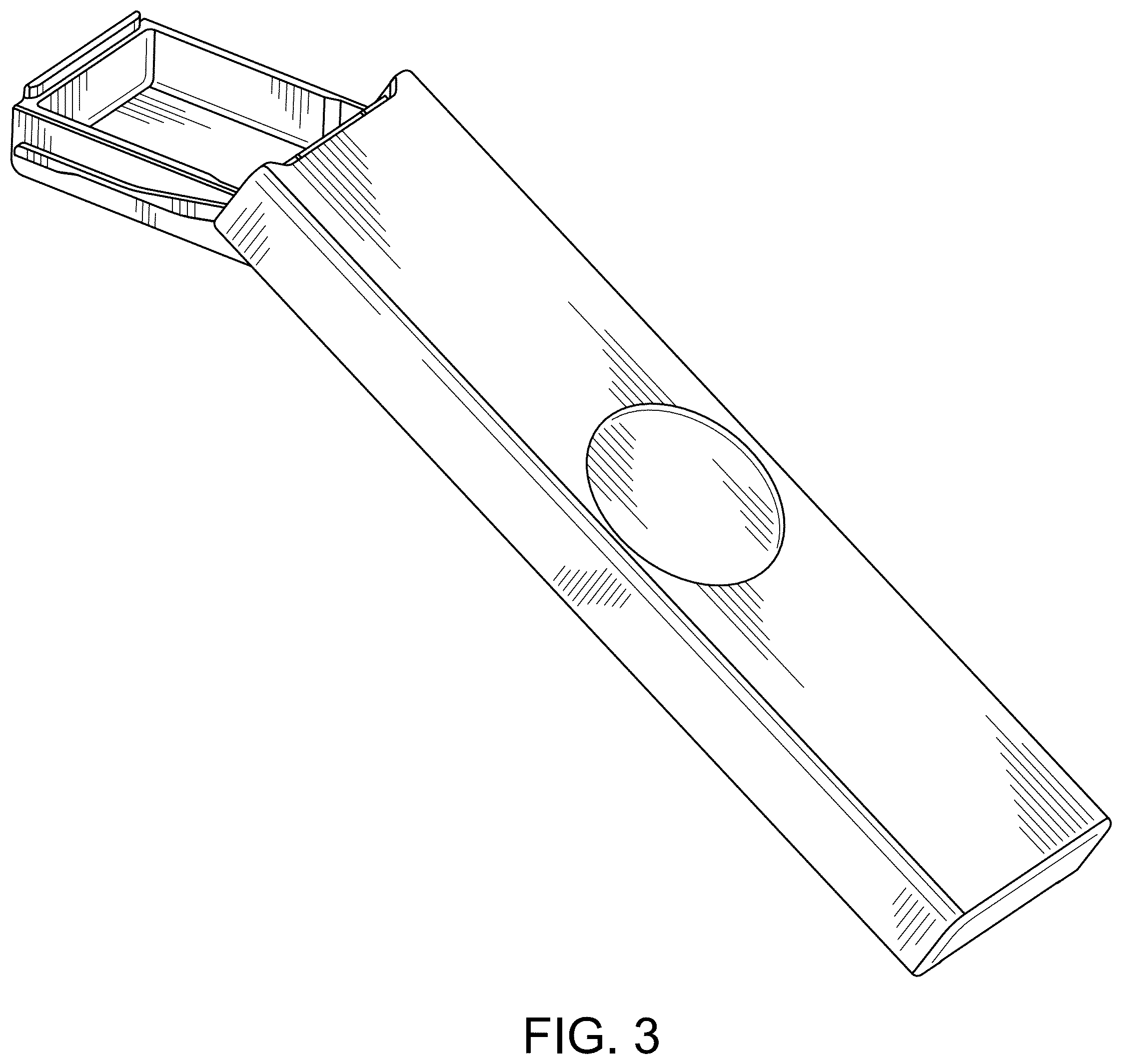 Patent USD1043099 Figure 3 – Case for mechanical pencil leads