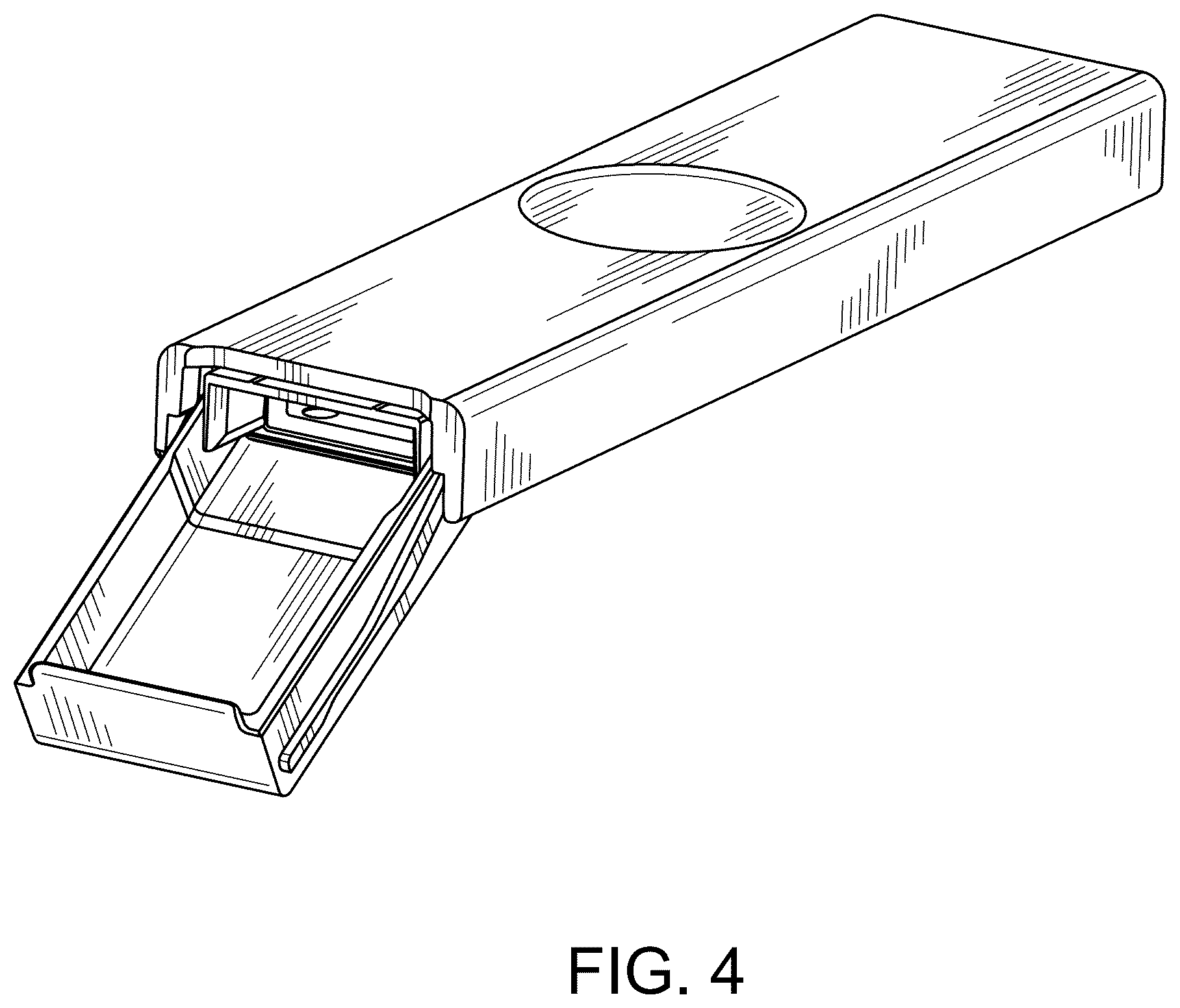 Patent USD1043099 Figure 4 – Case for mechanical pencil leads