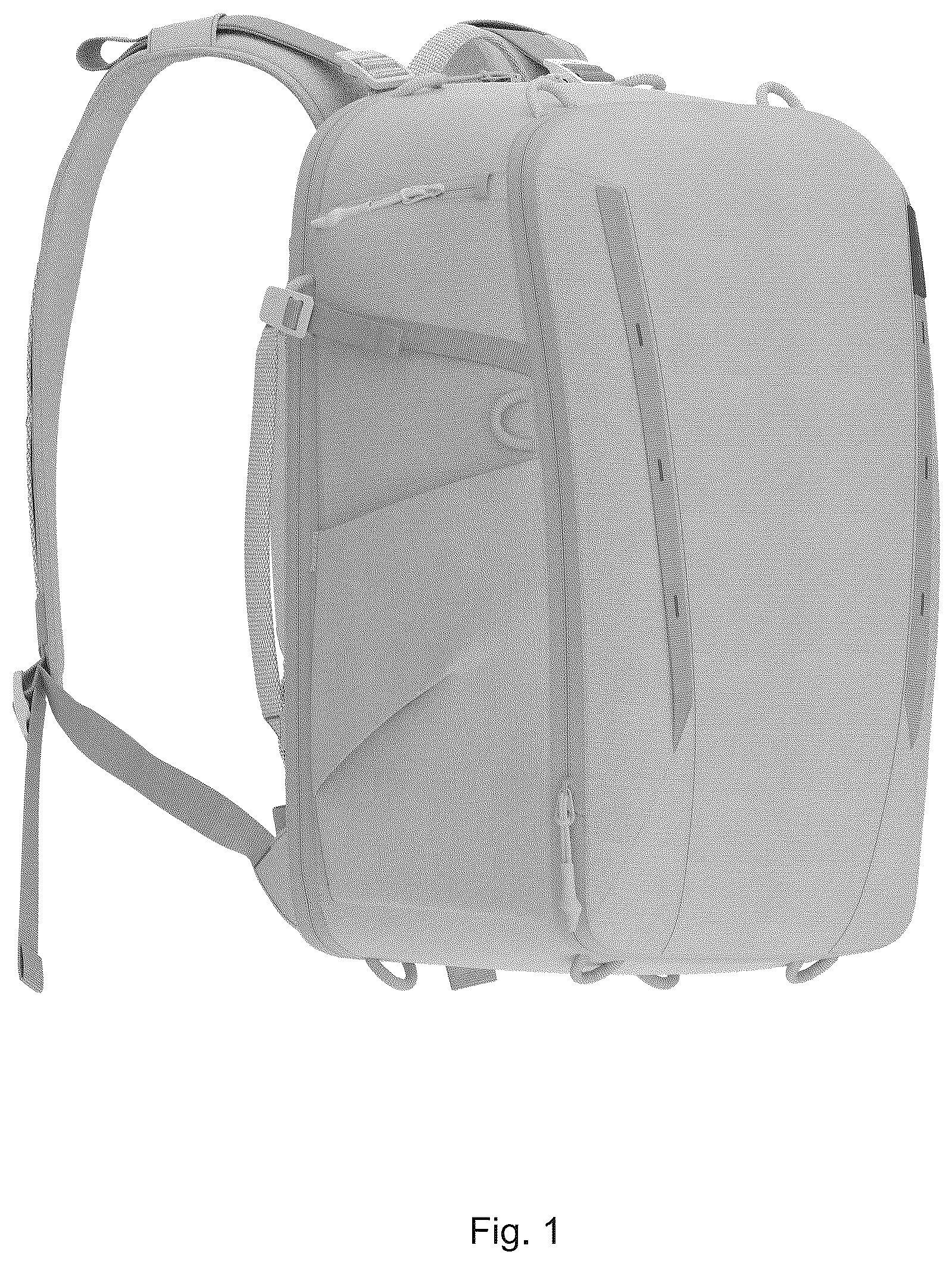 Patent USD1043100 Figure 1 – Backpack