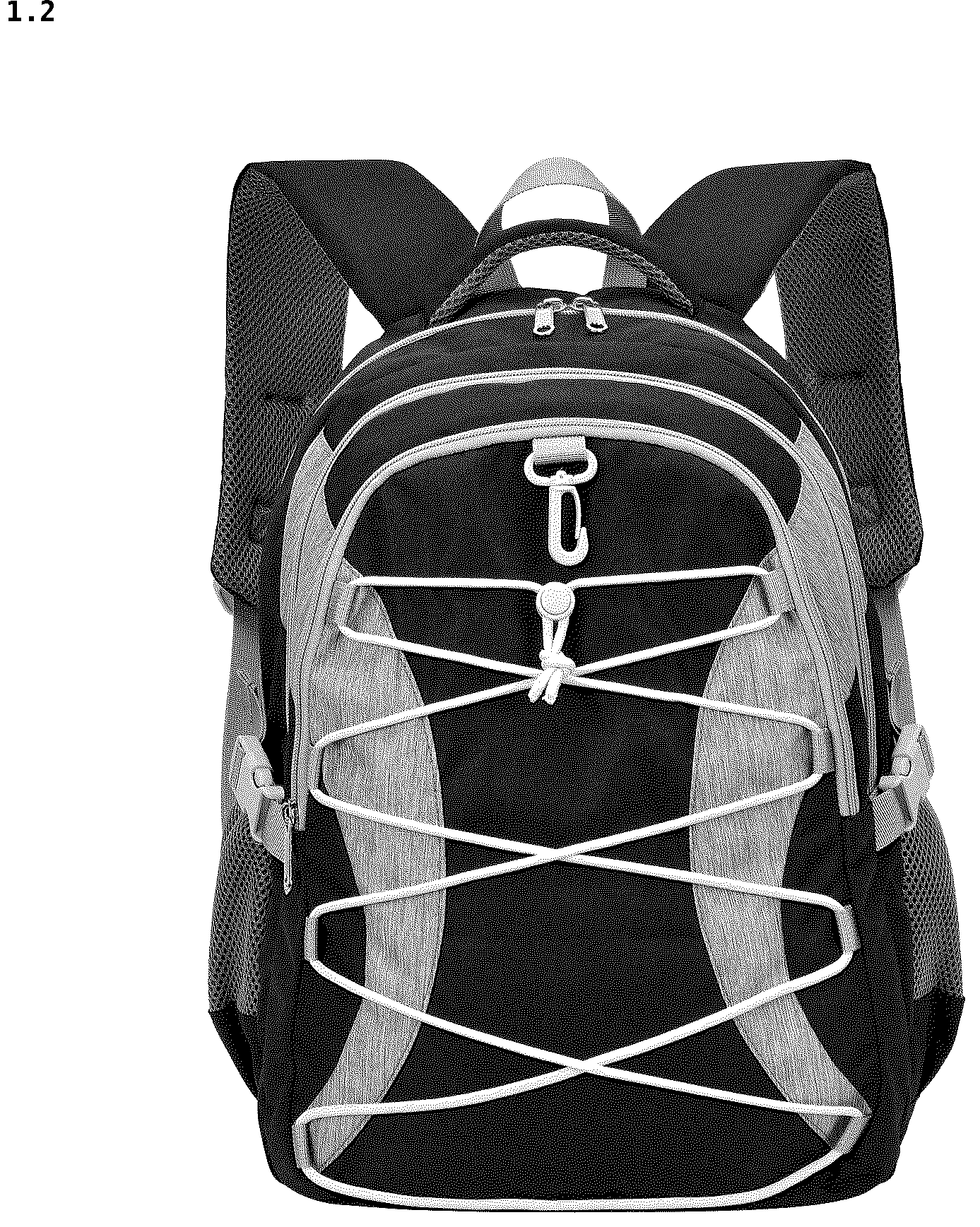 Patent USD1043101 Figure 2 – Backpack