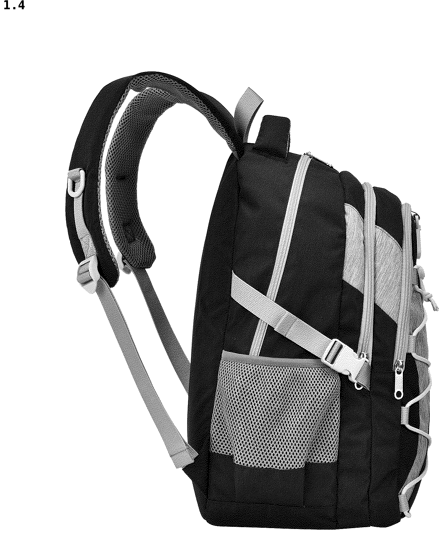 Patent USD1043101 Figure 4 – Backpack