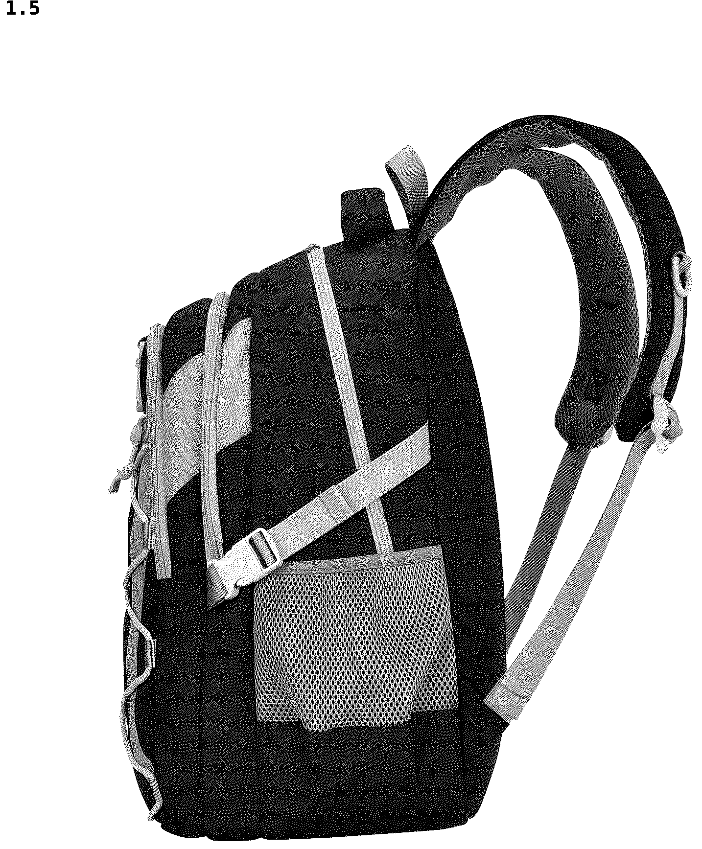 Patent USD1043101 Figure 5 – Backpack