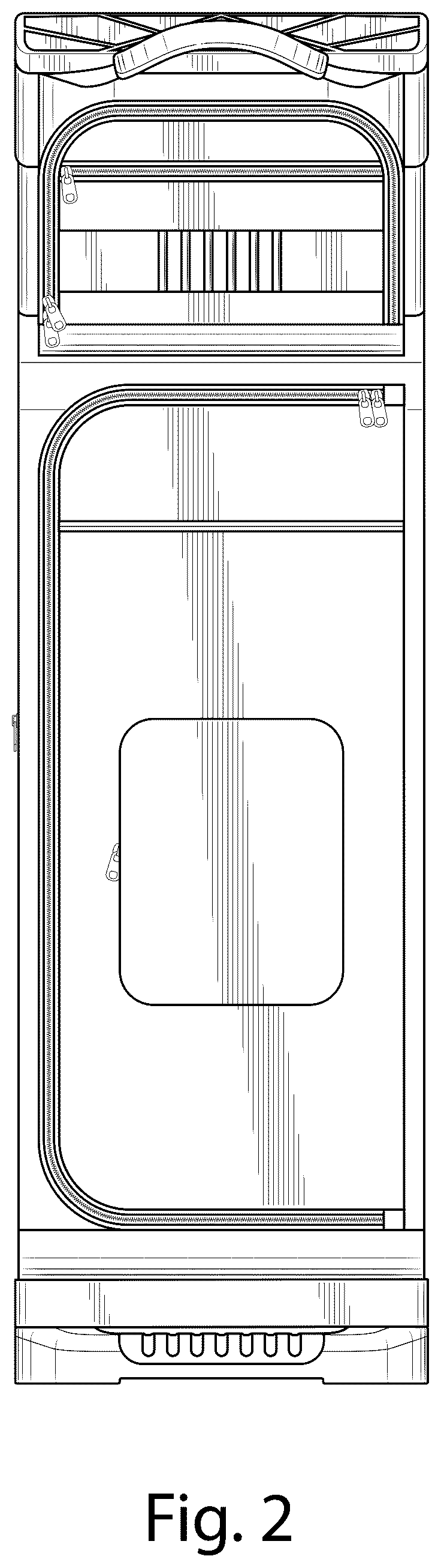 Patent USD1043107 Figure 2 – Golf tower bag