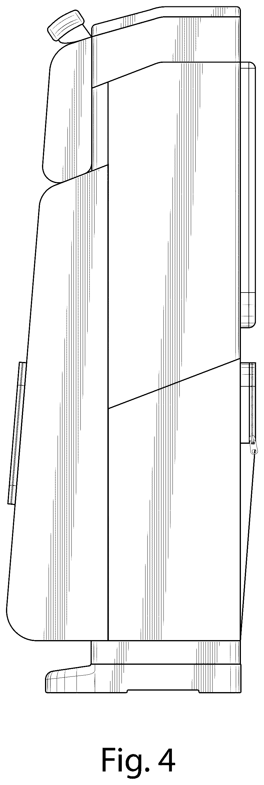 Patent USD1043107 Figure 4 – Golf tower bag