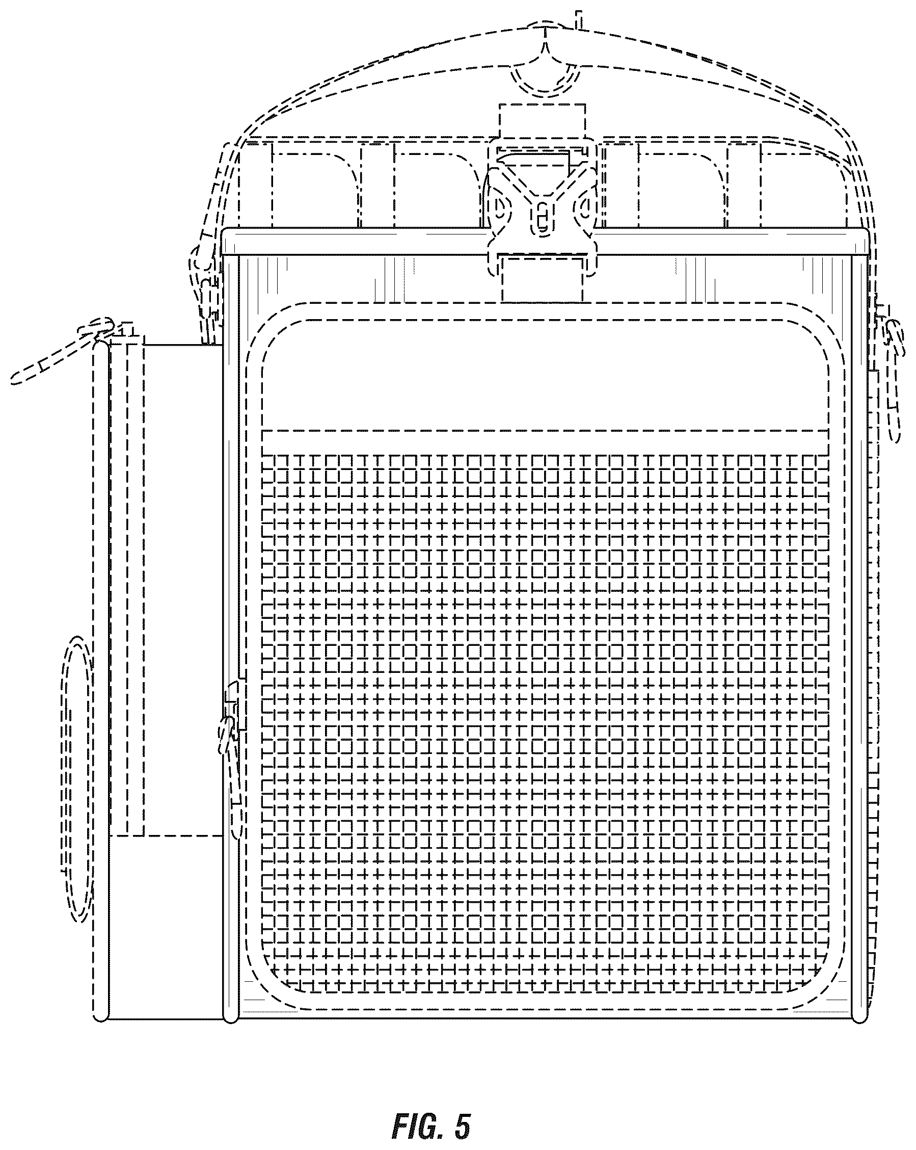 Patent USD1043109 Figure 5 – Vertical open bag
