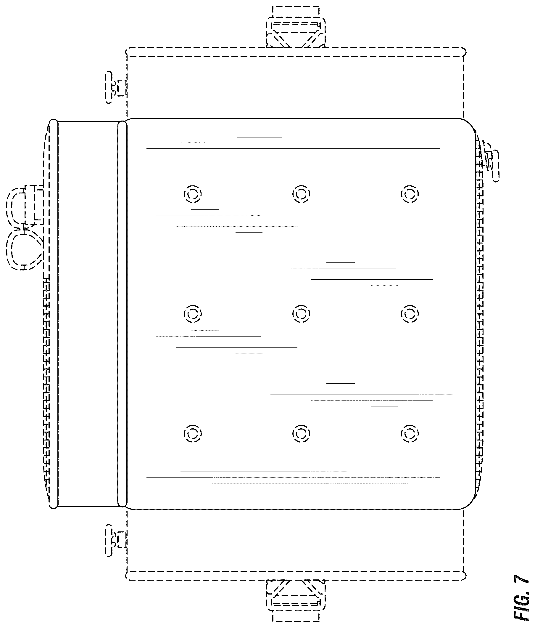 Patent USD1043109 Figure 7 – Vertical open bag
