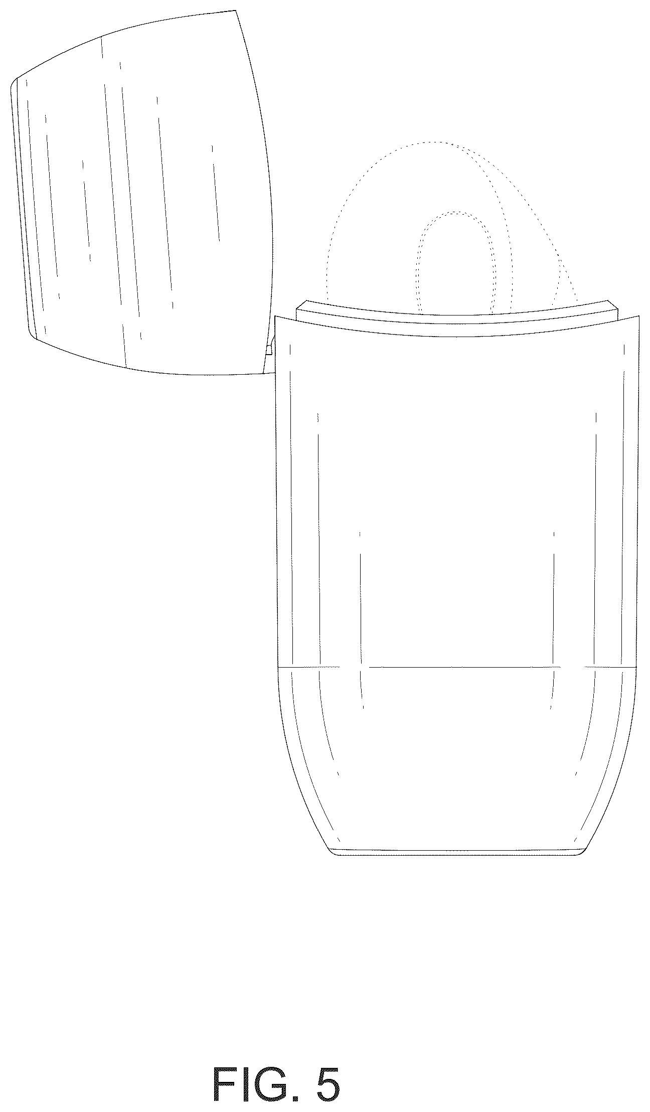 Patent USD1043111 Figure 5 – Wireless headset case