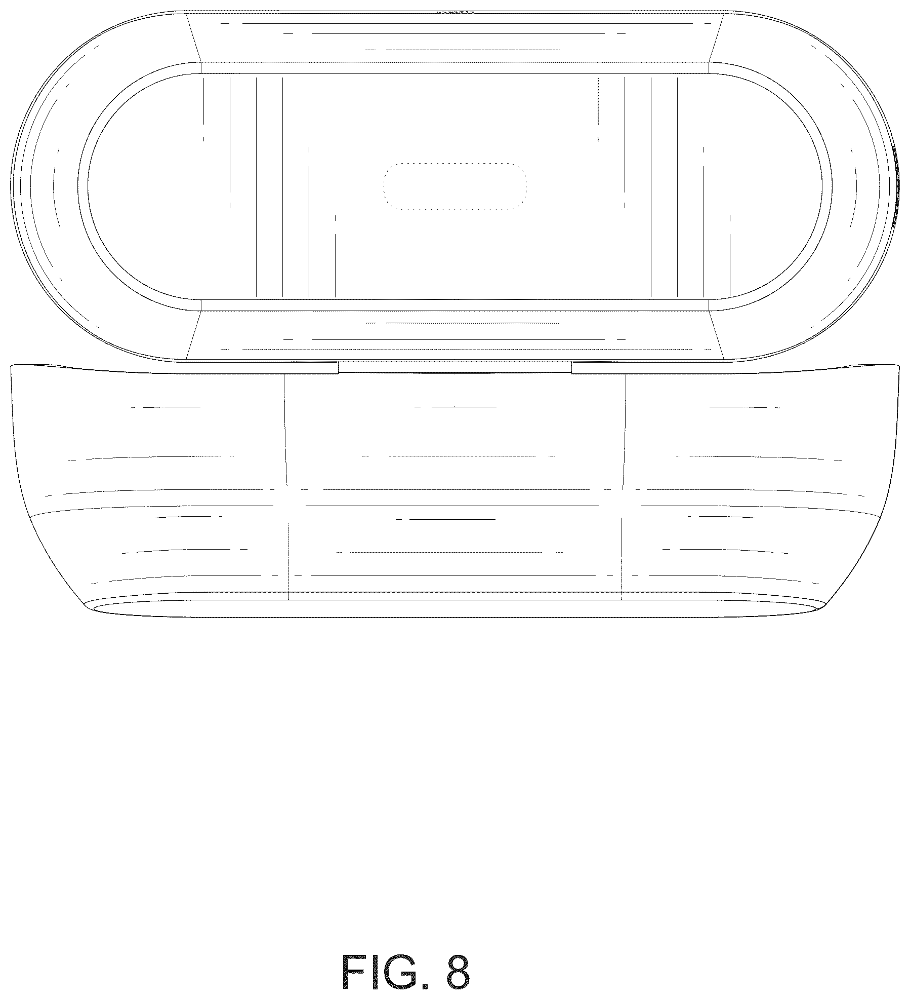 Patent USD1043111 Figure 8 – Wireless headset case