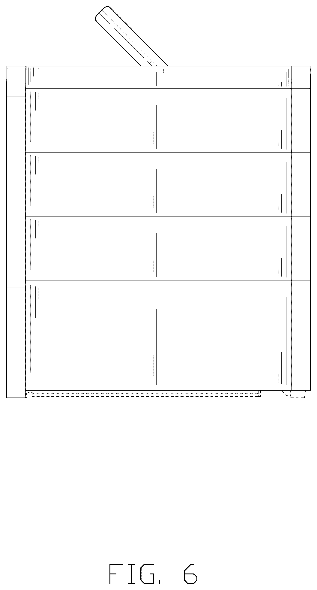 Patent USD1043112 Figure 6 – Tool box
