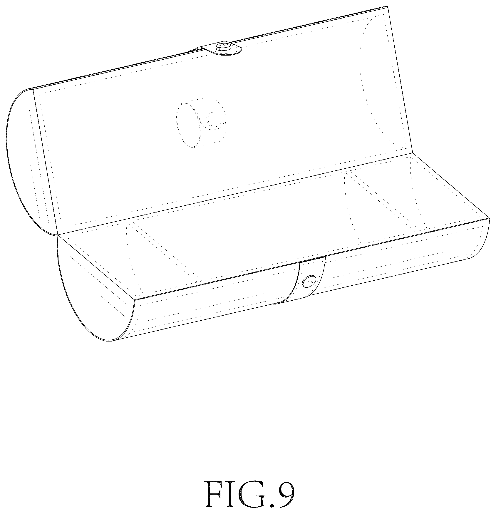 Patent USD1043113 Figure 9 – Storage box