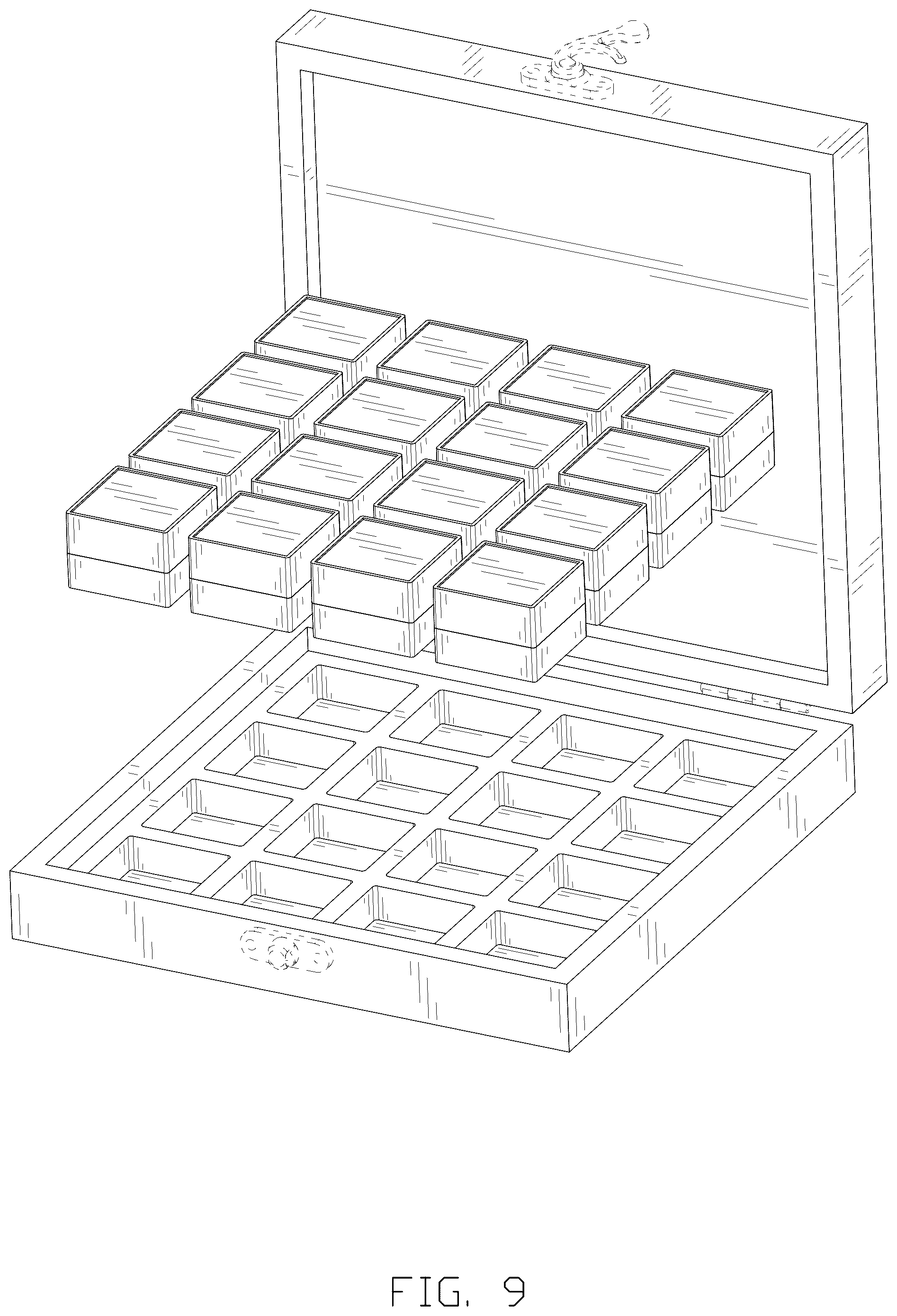 Patent USD1043115 Figure 9 – Seed organizer