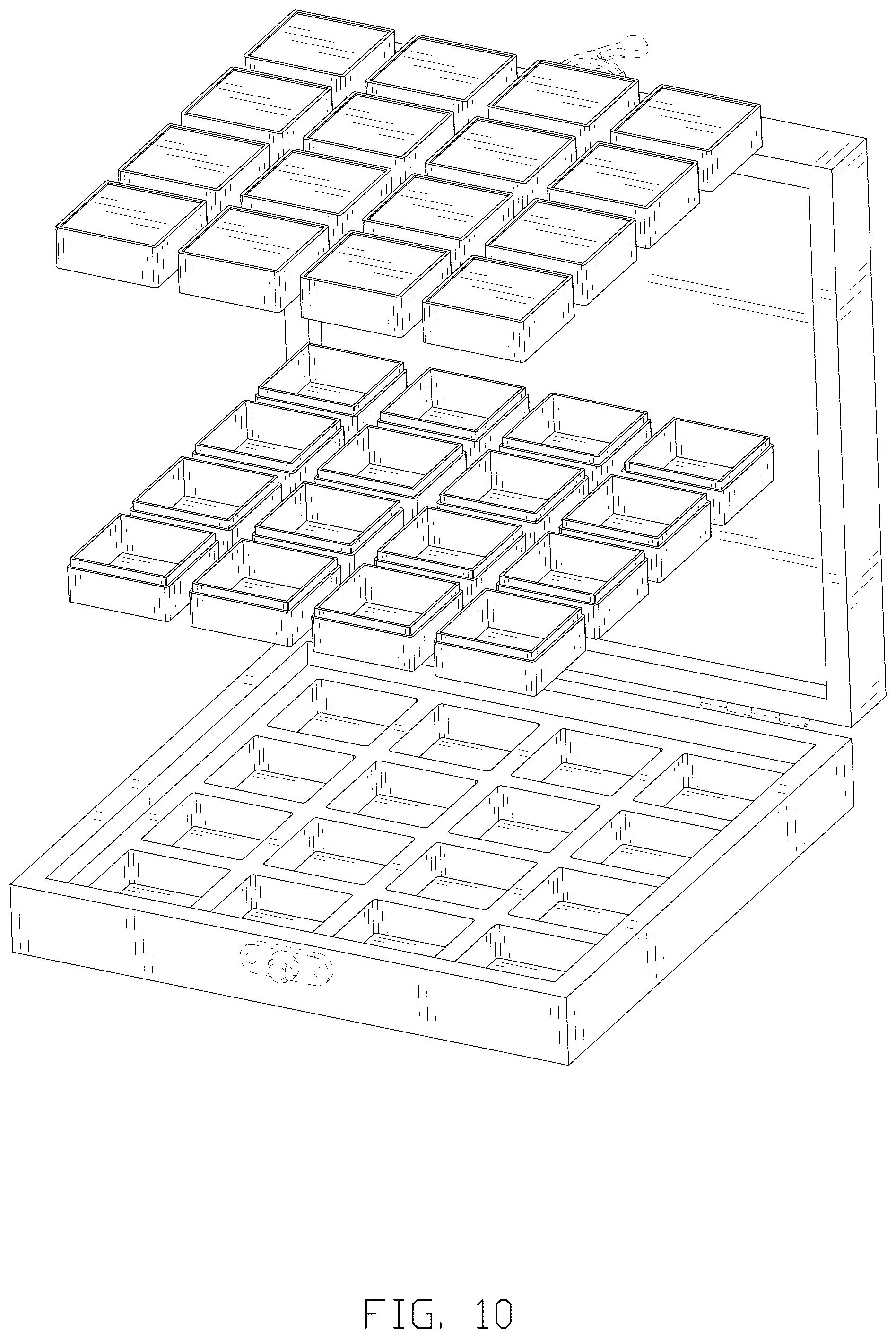 Patent USD1043115 Figure 10 – Seed organizer