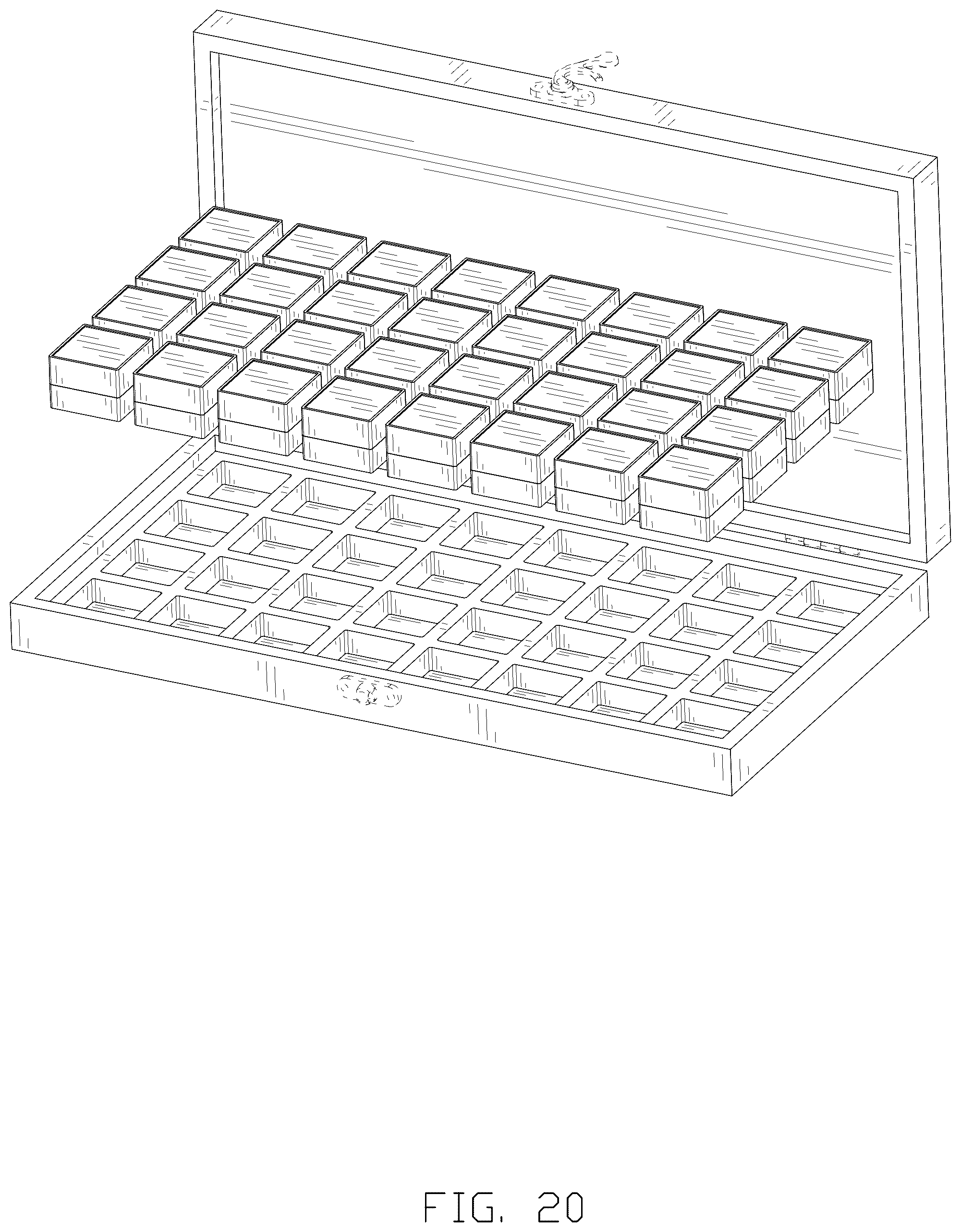Patent USD1043115 Figure 20 – Seed organizer