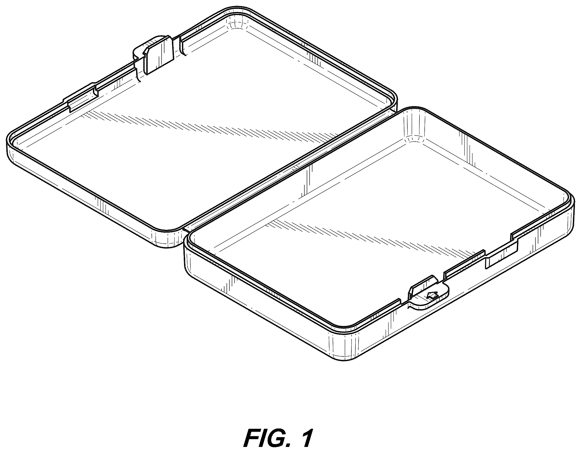 Patent USD1043117 Figure 1 – Latching case