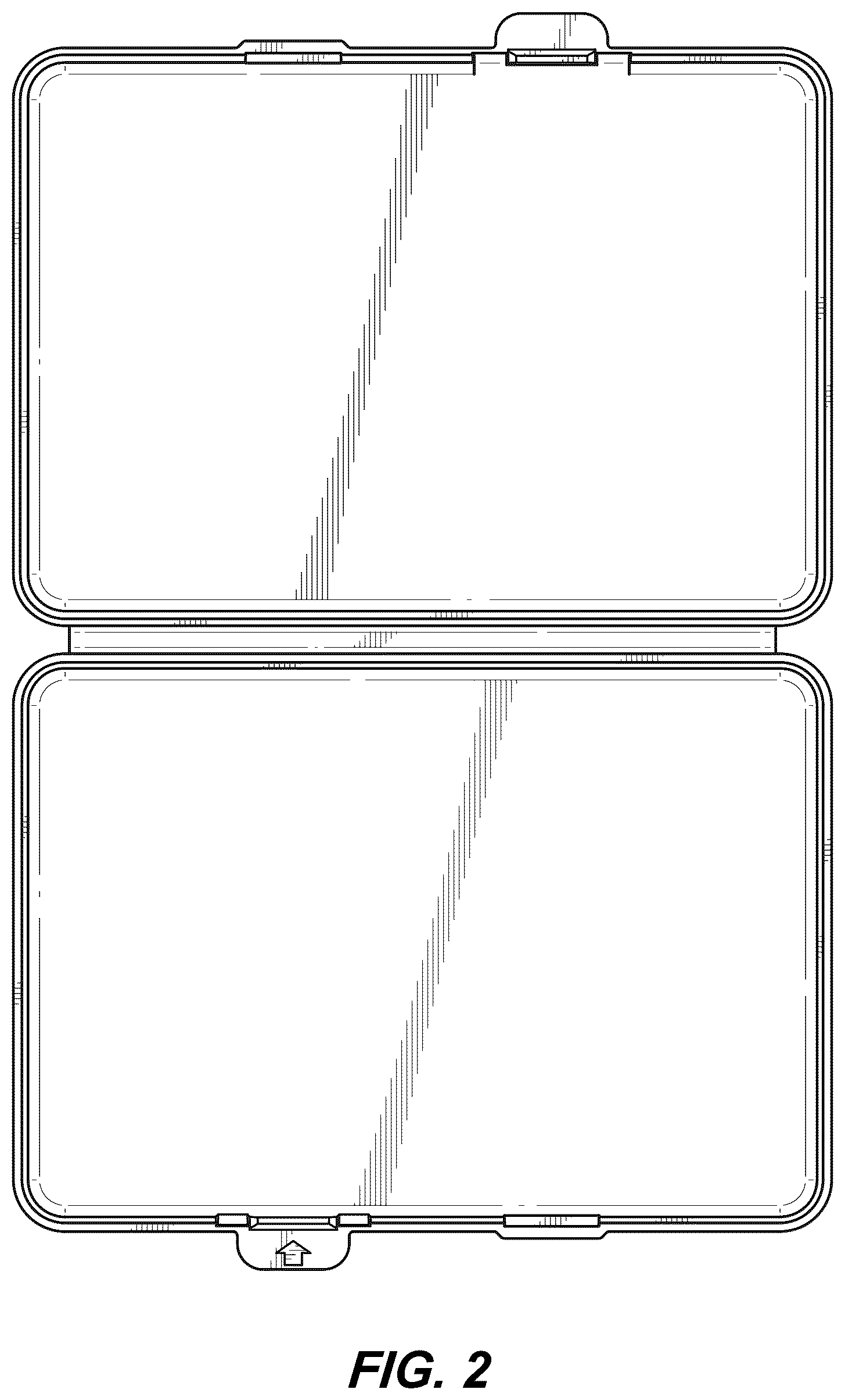 Patent USD1043117 Figure 2 – Latching case