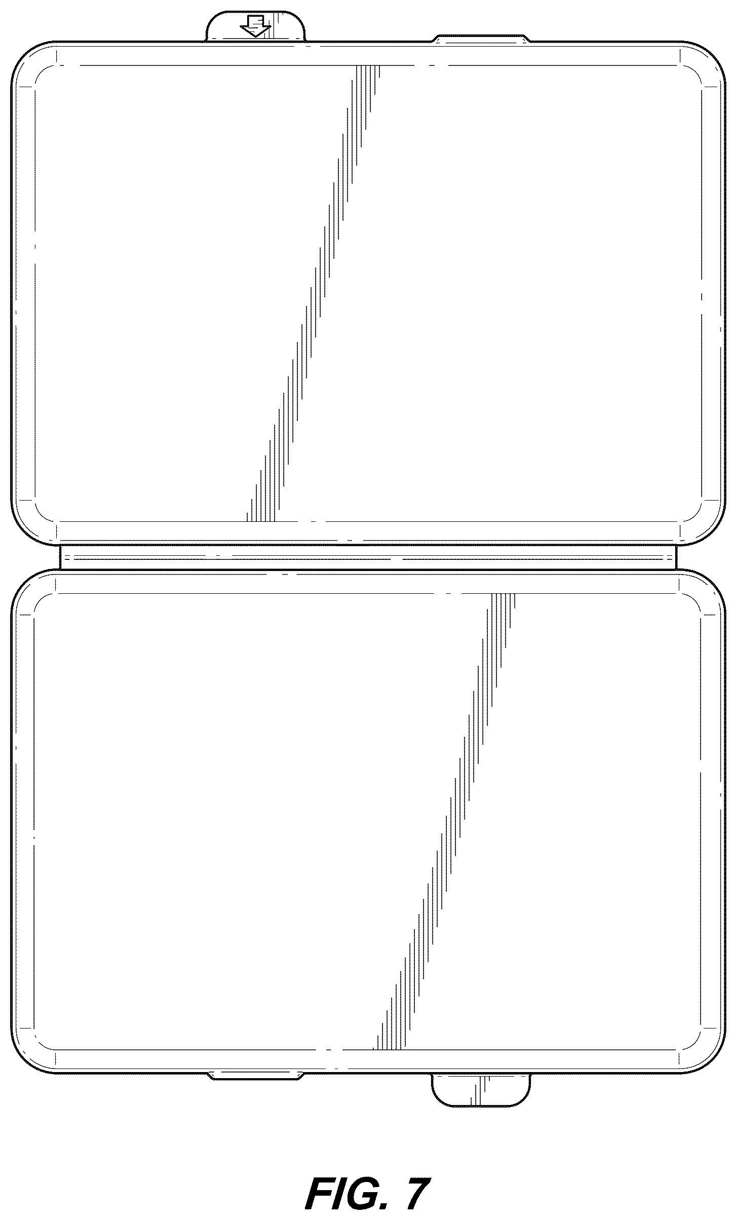 Patent USD1043117 Figure 5 – Latching case