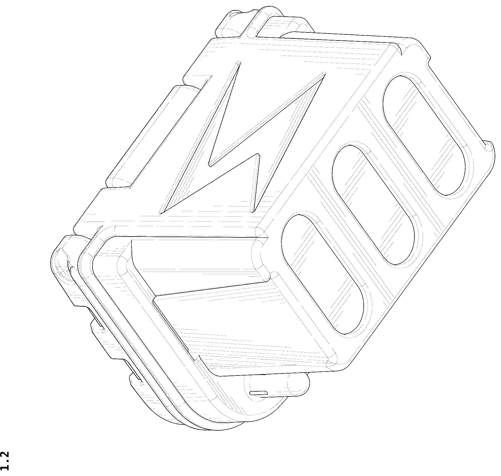 Patent USD1043120 Figure 2 – Storage box