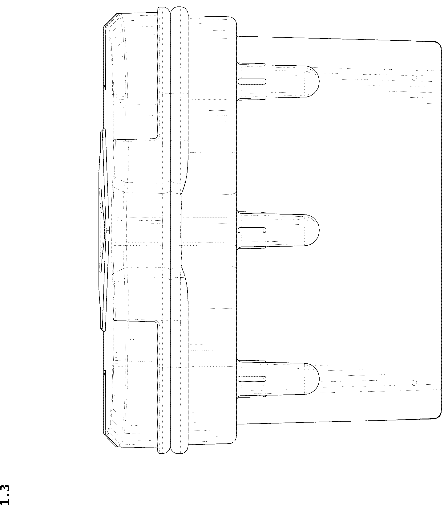 Patent USD1043120 Figure 3 – Storage box