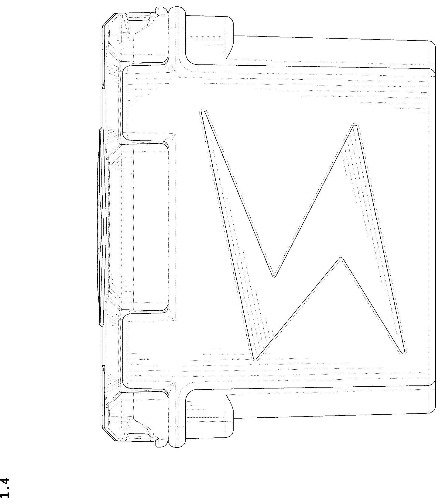Patent USD1043120 Figure 4 – Storage box