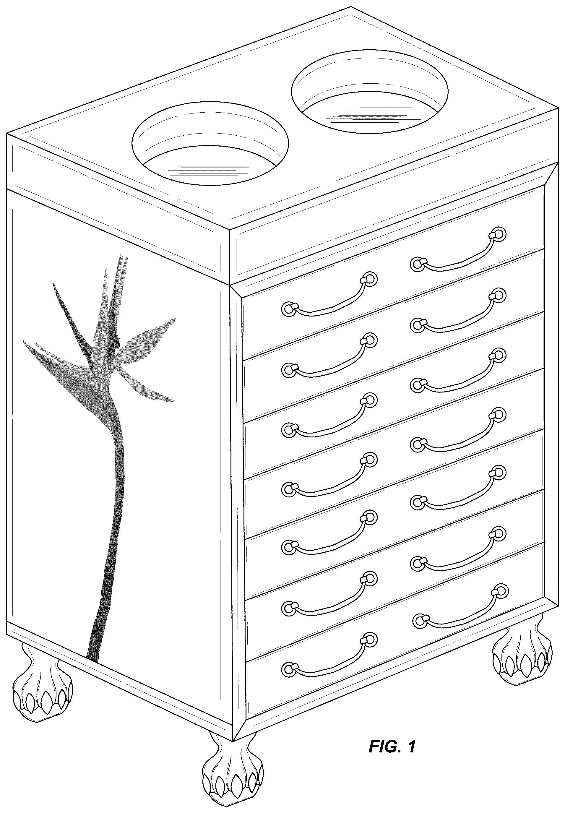 Patent USD1043121 — Container — Figure 1