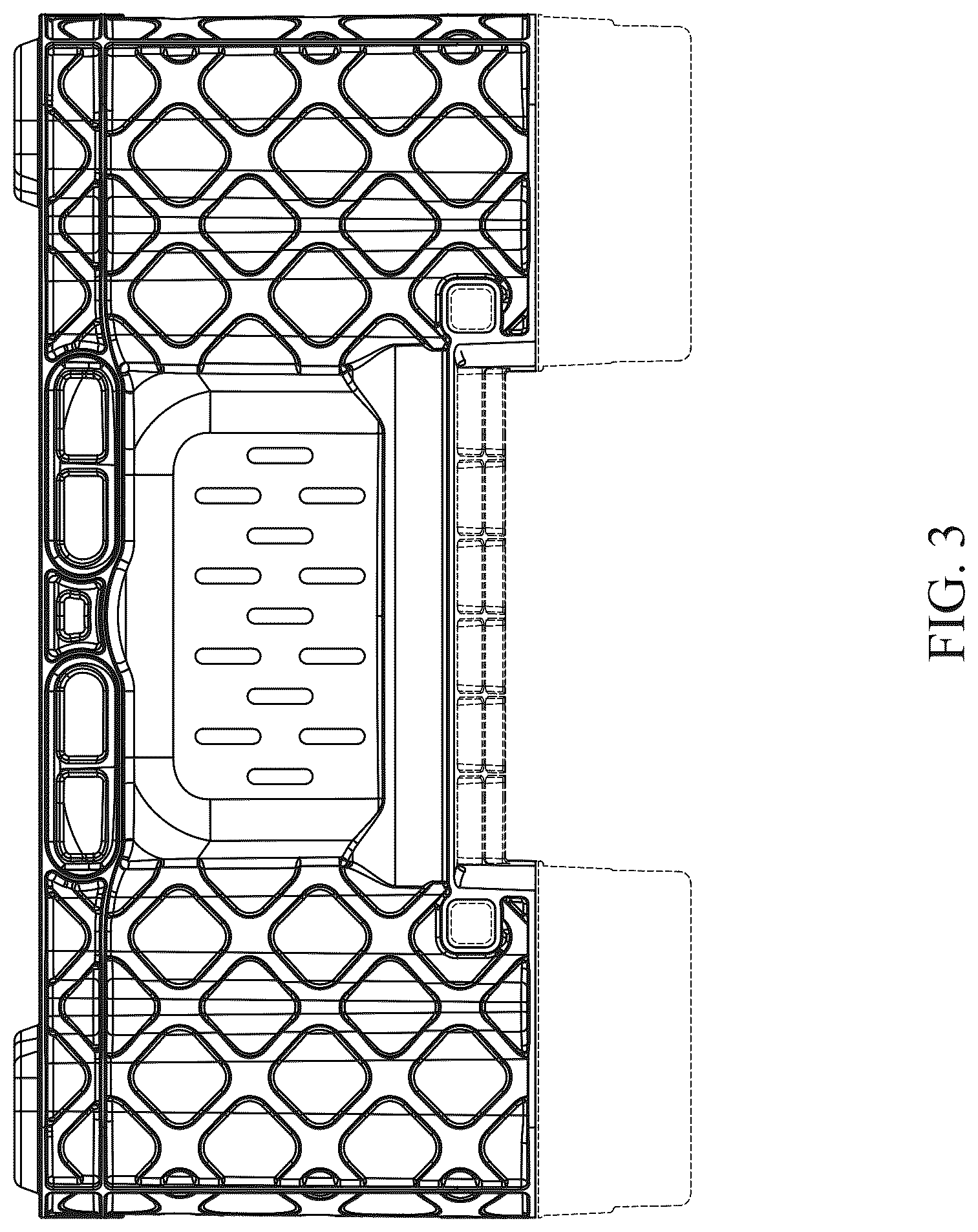 Patent USD1043123 Figure 3 – Bin