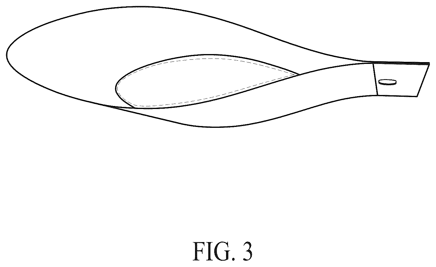 Patent USD1043124 Figure 3 – Carrier bag
