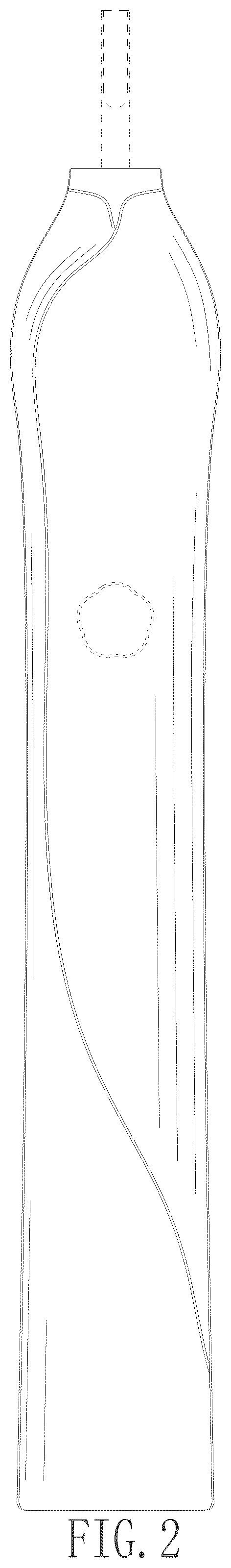Patent USD1043125 Figure 2 – Electric toothbrush handle