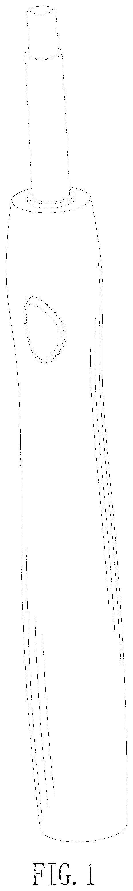 Patent USD1043127 Figure 1 – Electric toothbrush handle