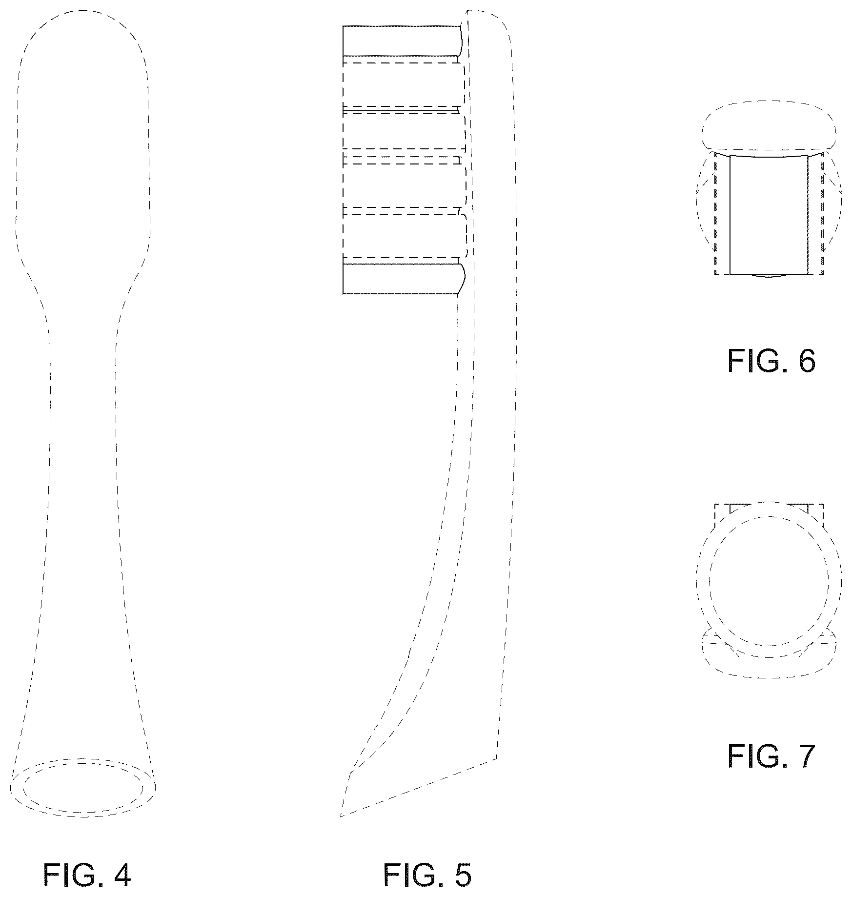 Patent USD1043128 Figure 2 – Toothbrush head