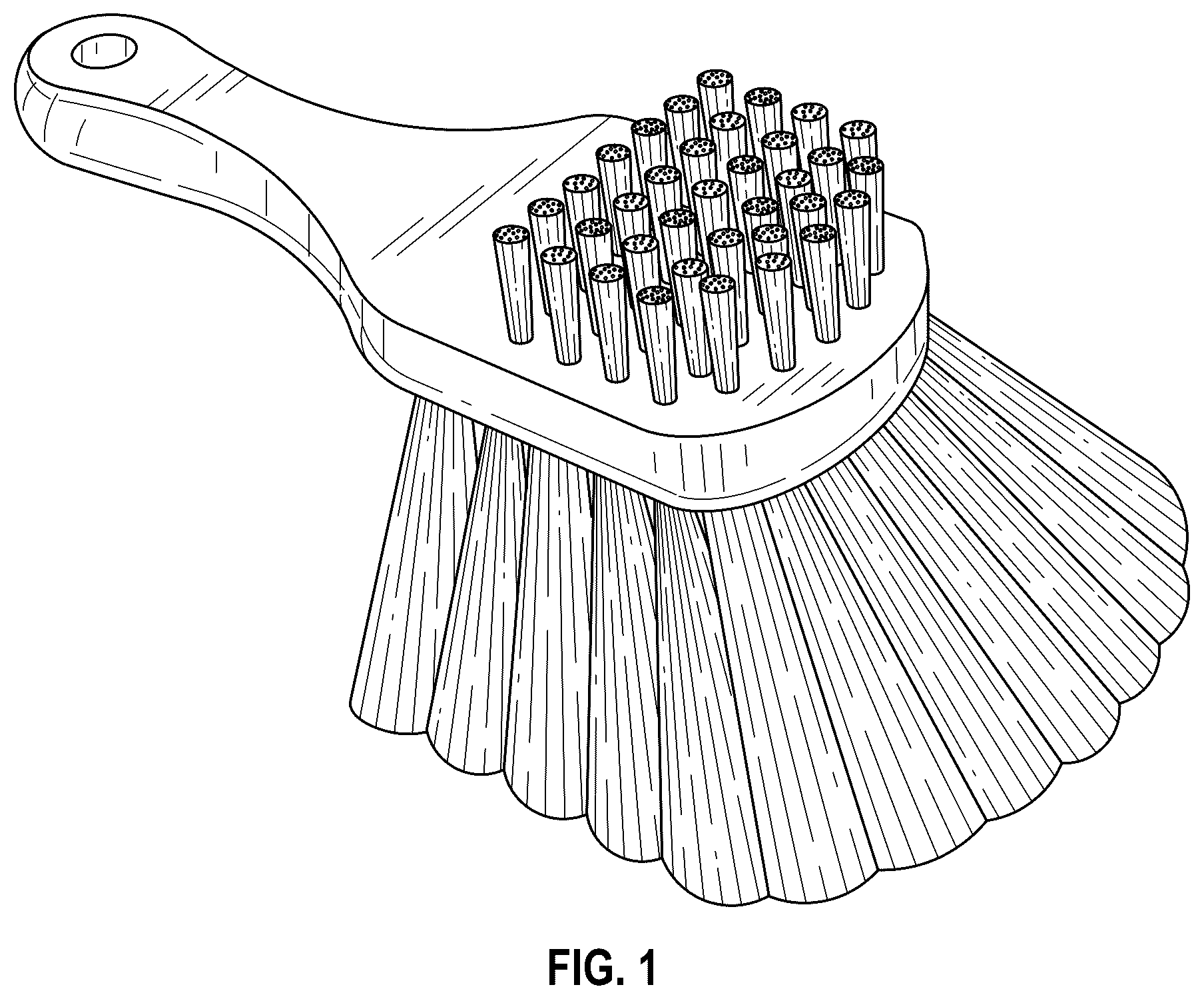 Patent USD1043130 Figure 1 – Combination scrub brush