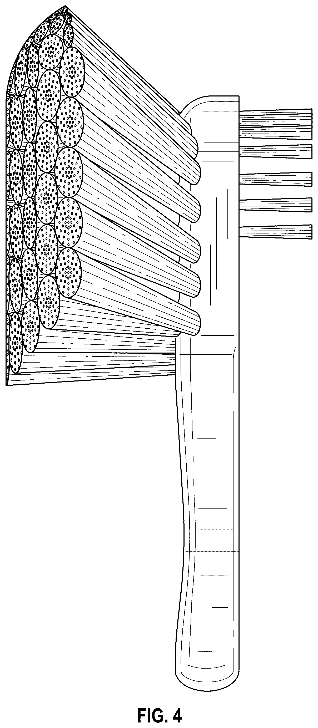 Patent USD1043130 Figure 3 – Combination scrub brush