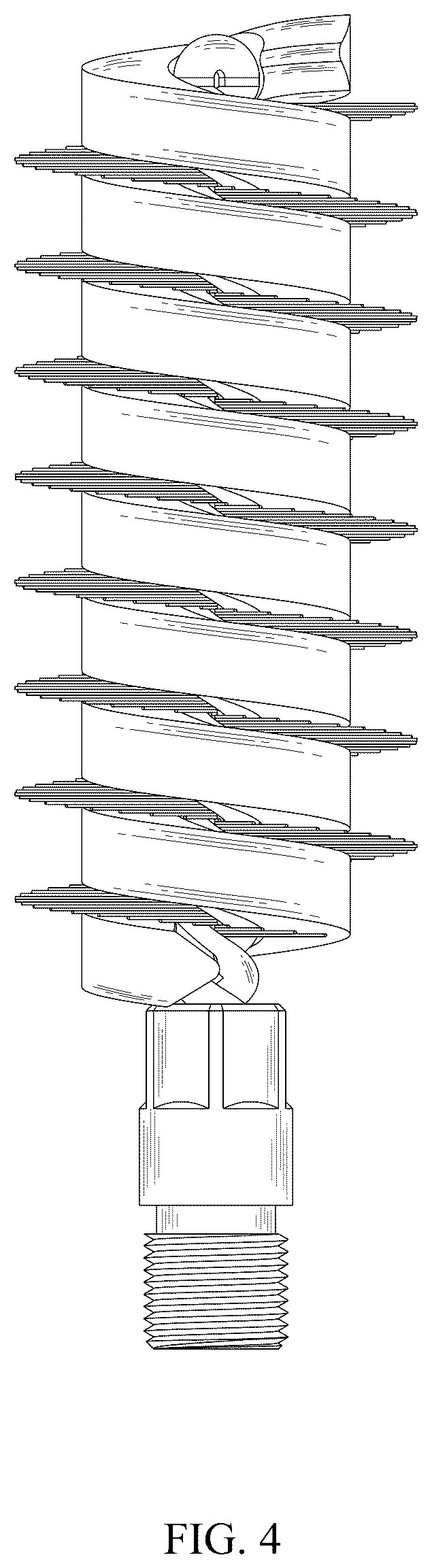 Patent USD1043131 Figure 4 – Brush head for cleaning firearm pipe