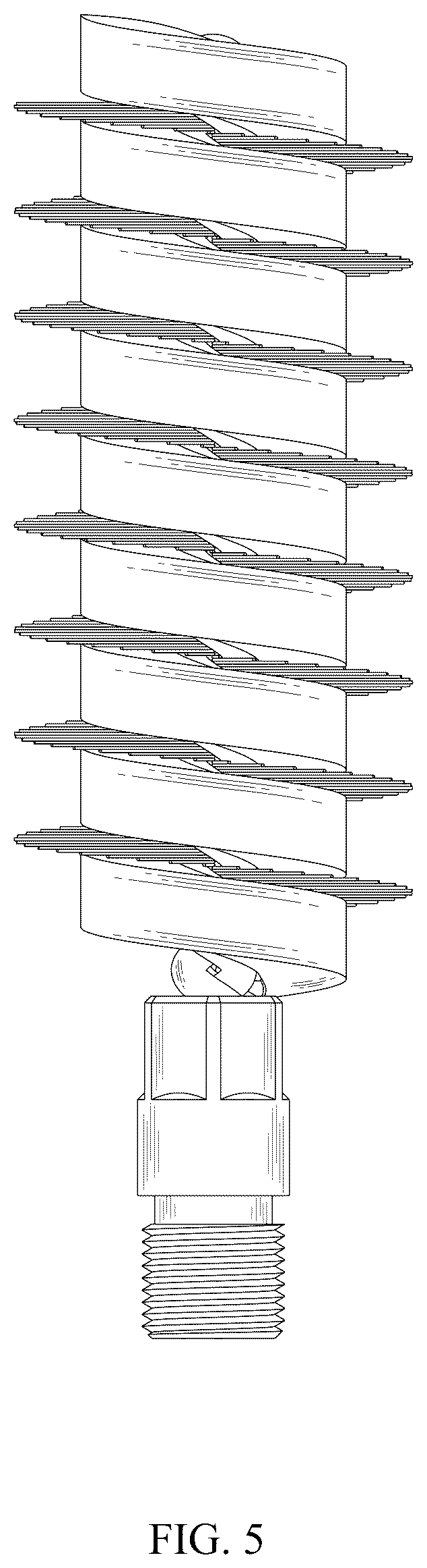 Patent USD1043131 Figure 5 – Brush head for cleaning firearm pipe