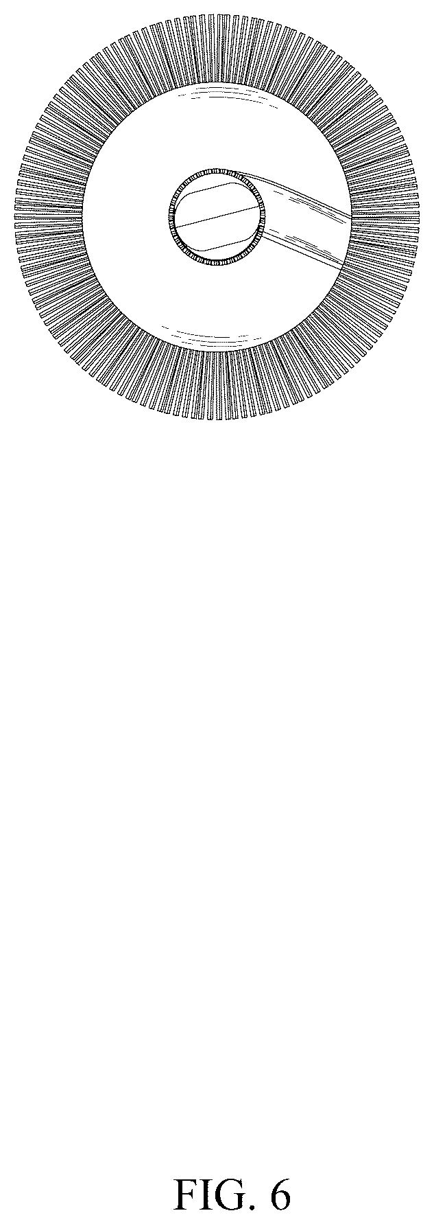 Patent USD1043131 Figure 6 – Brush head for cleaning firearm pipe