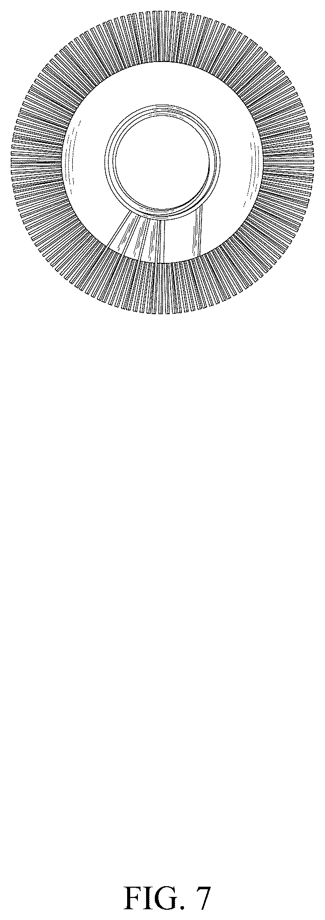 Patent USD1043131 Figure 7 – Brush head for cleaning firearm pipe