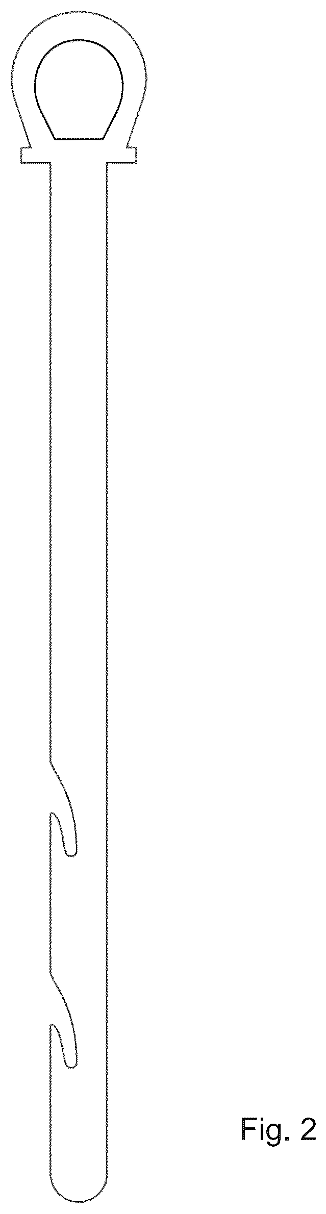 Patent USD1043134 Figure 2 – Garment closure hook